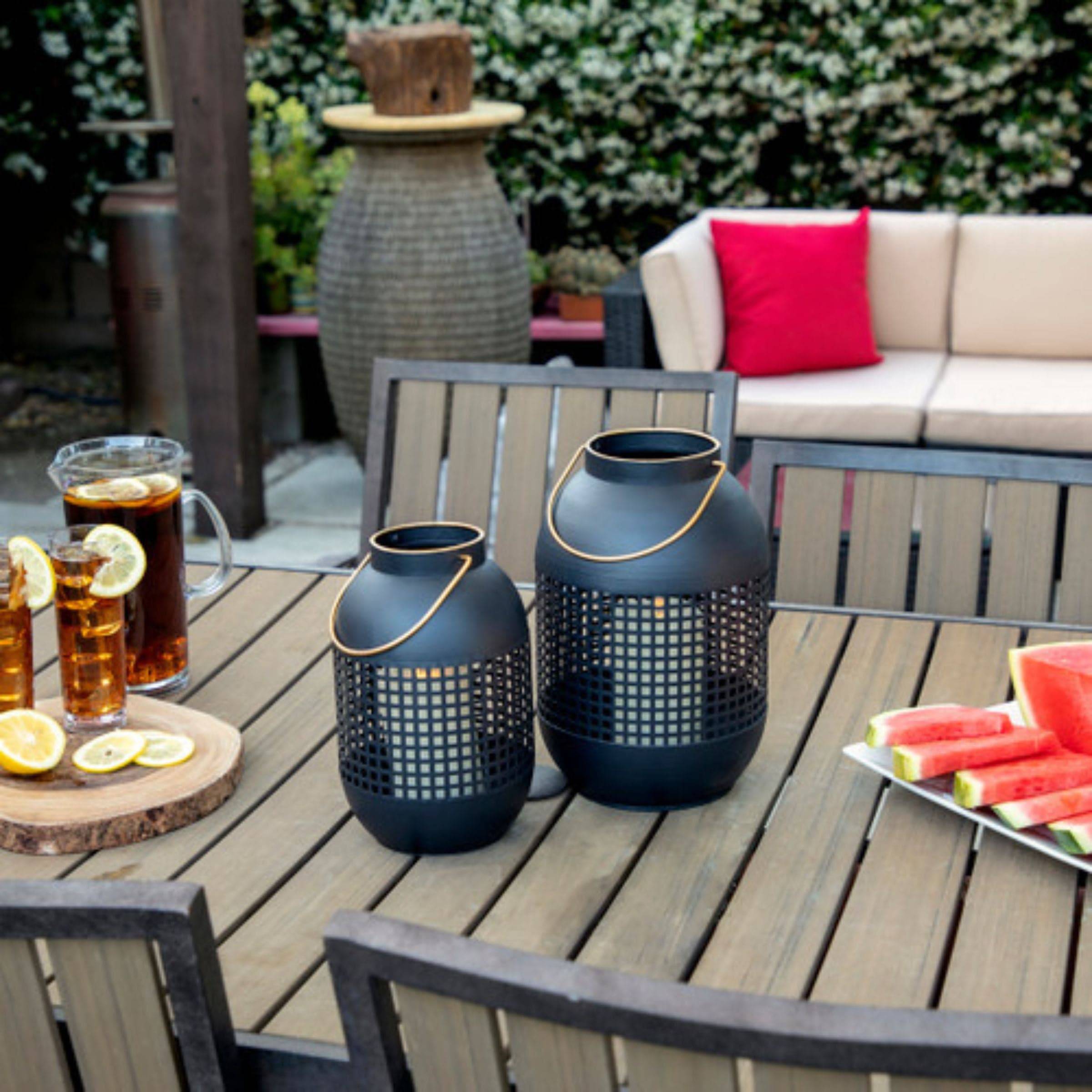 Cage Hurricane Lantern 15385-02 -  Candle Holders - ebarza Furniture UAE | Shop Modern Furniture in Abu Dhabi & Dubai - مفروشات ايبازرا في الامارات | تسوق اثاث عصري وديكورات مميزة في دبي وابوظبي