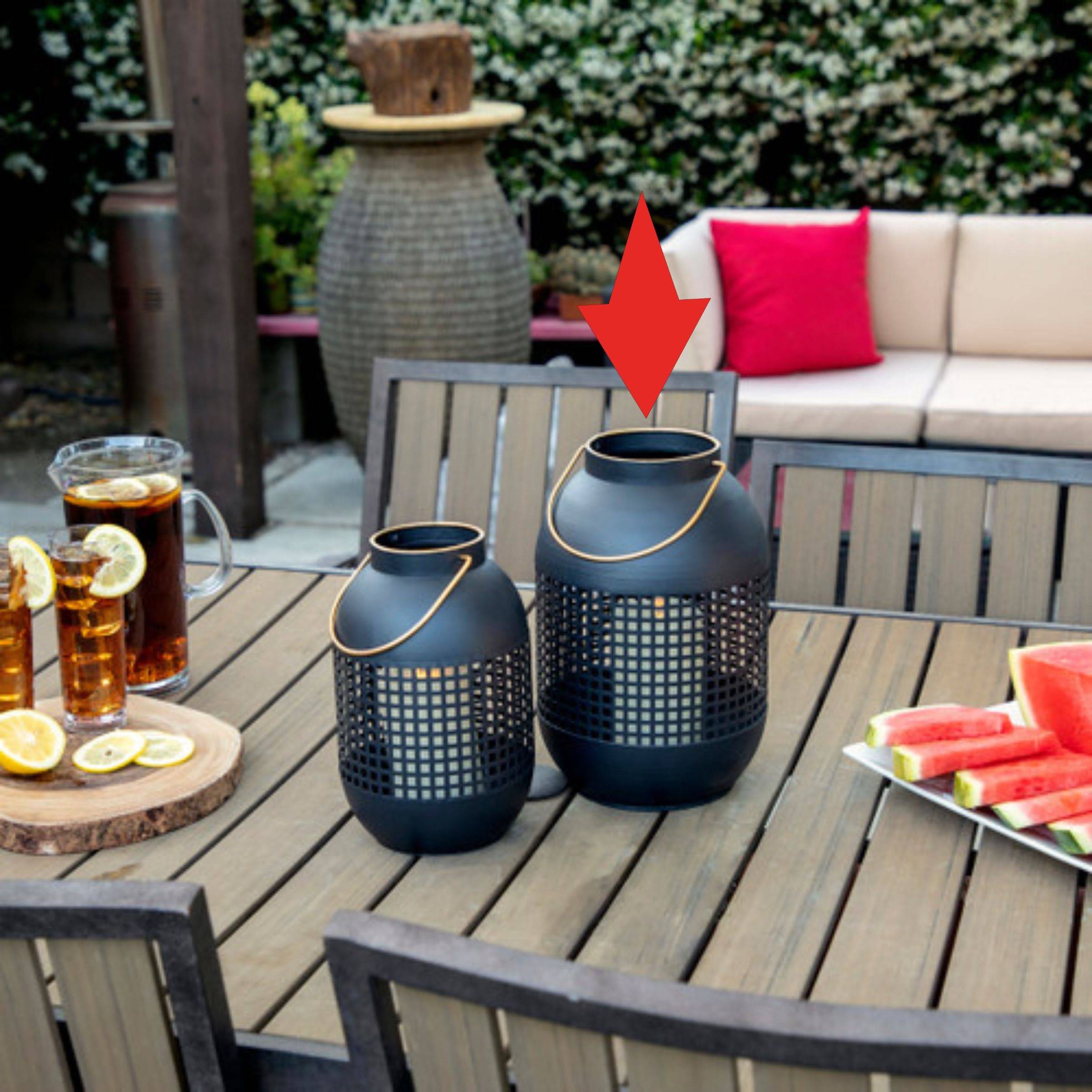 Cage Hurricane Lantern 15385-02 -  Candle Holders - ebarza Furniture UAE | Shop Modern Furniture in Abu Dhabi & Dubai - مفروشات ايبازرا في الامارات | تسوق اثاث عصري وديكورات مميزة في دبي وابوظبي