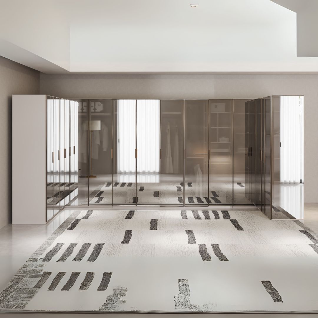 Pre-order 25 Days Delivery Cashmere 150 cm Accordion Door Wardrobe -  Cabinets - ebarza Furniture UAE | Shop Modern Furniture in Abu Dhabi & Dubai - مفروشات ايبازرا في الامارات | تسوق اثاث عصري وديكورات مميزة في دبي وابوظبي