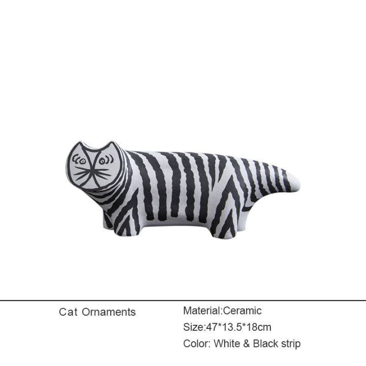 Cat Ornament -B Fa-D2088B -  Home Decor Figurines - ebarza Furniture UAE | Shop Modern Furniture in Abu Dhabi & Dubai - مفروشات ايبازرا في الامارات | تسوق اثاث عصري وديكورات مميزة في دبي وابوظبي