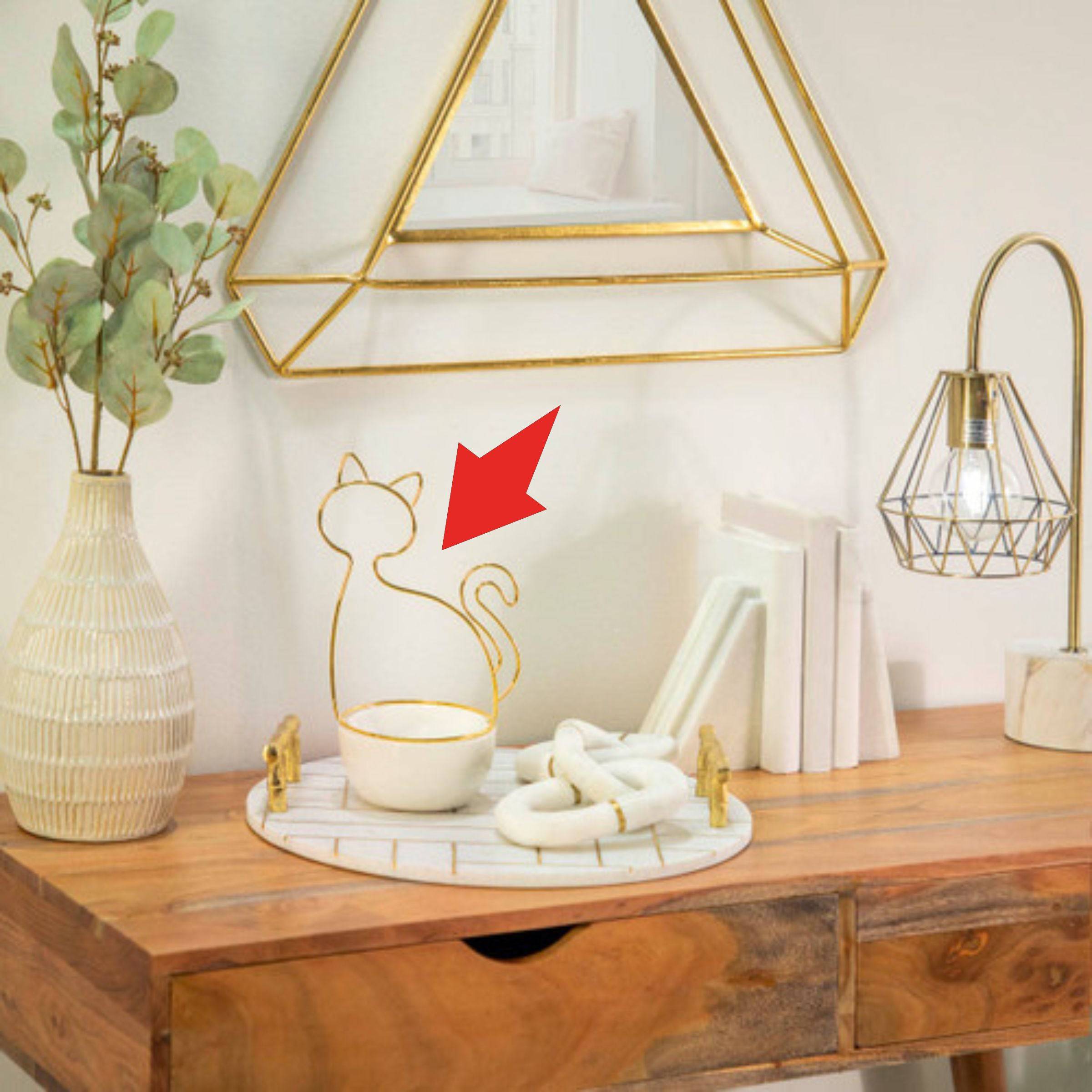 Cat Trinket Tray 15830 -  Plates - ebarza Furniture UAE | Shop Modern Furniture in Abu Dhabi & Dubai - مفروشات ايبازرا في الامارات | تسوق اثاث عصري وديكورات مميزة في دبي وابوظبي