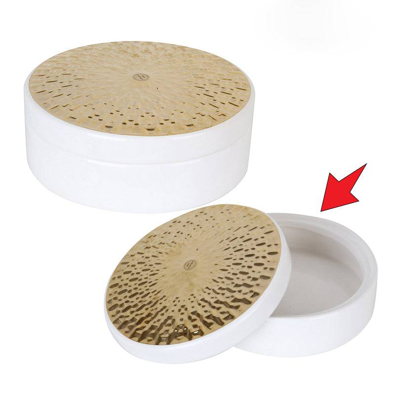 Ceramic Box Fl-D421B -  Decorative Boxes - ebarza Furniture UAE | Shop Modern Furniture in Abu Dhabi & Dubai - مفروشات ايبازرا في الامارات | تسوق اثاث عصري وديكورات مميزة في دبي وابوظبي