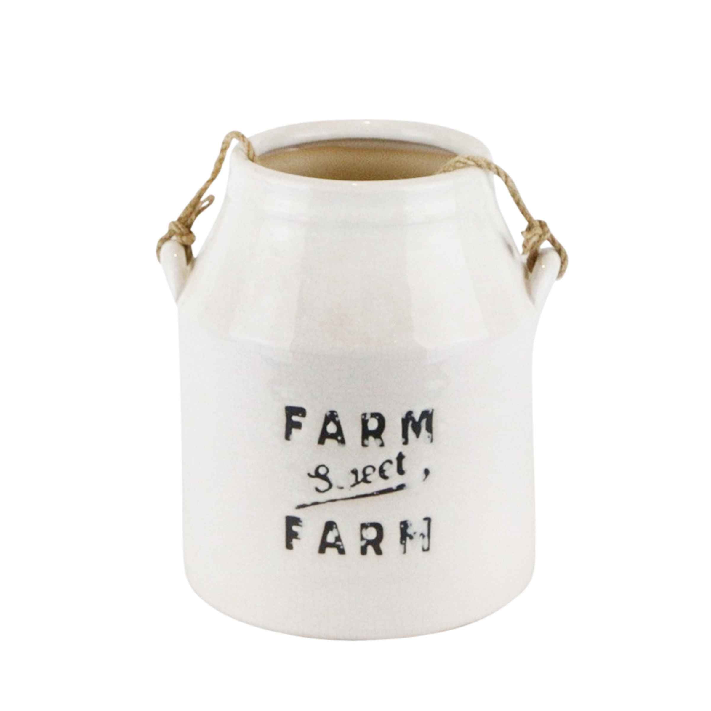 Ceramic Hanging Milk Jug Planter 15 Cm 14014 -  Planter Boxes - ebarza Furniture UAE | Shop Modern Furniture in Abu Dhabi & Dubai - مفروشات ايبازرا في الامارات | تسوق اثاث عصري وديكورات مميزة في دبي وابوظبي