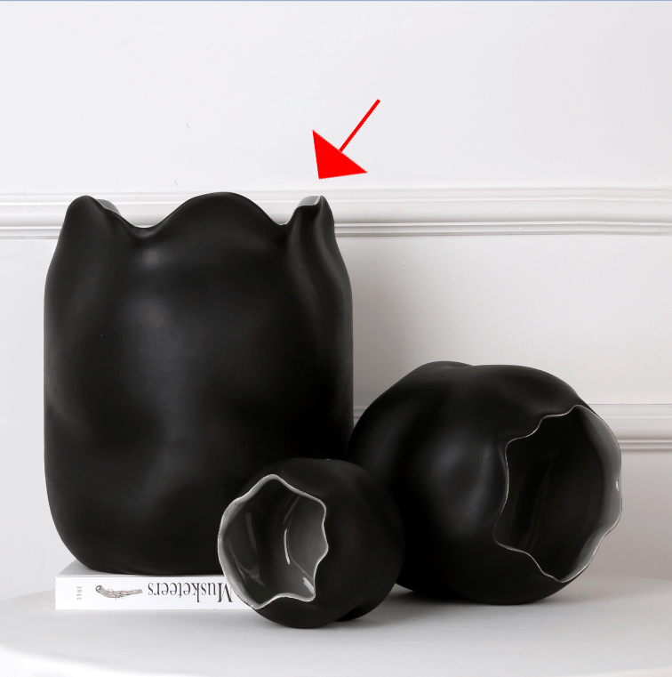Ceramic Vase/Planter Mh-201061A -  Vases - ebarza Furniture UAE | Shop Modern Furniture in Abu Dhabi & Dubai - مفروشات ايبازرا في الامارات | تسوق اثاث عصري وديكورات مميزة في دبي وابوظبي