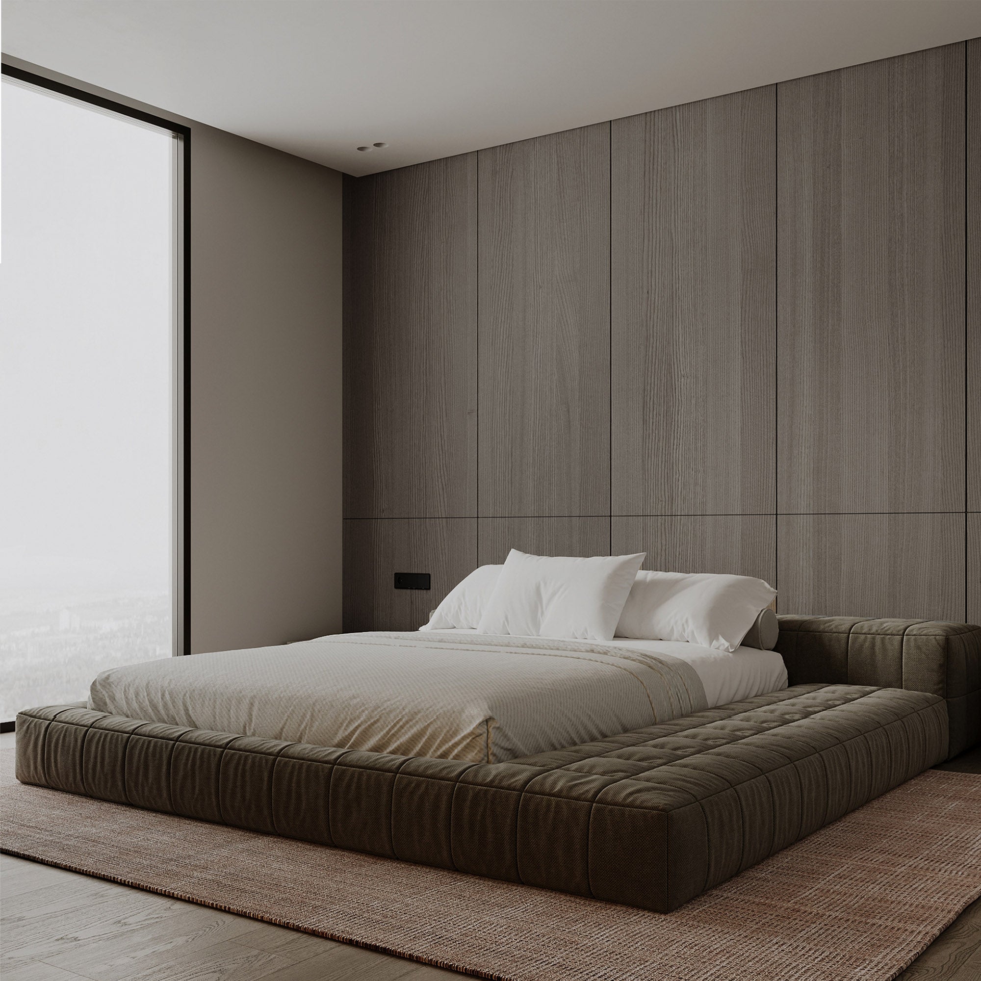 1.0mm(D) * 50mm(W) Edge Band  COLOUR: H185H Manhattan Gray Oak H -  Wall Panels - ebarza Furniture UAE | Shop Modern Furniture in Abu Dhabi & Dubai - مفروشات ايبازرا في الامارات | تسوق اثاث عصري وديكورات مميزة في دبي وابوظبي