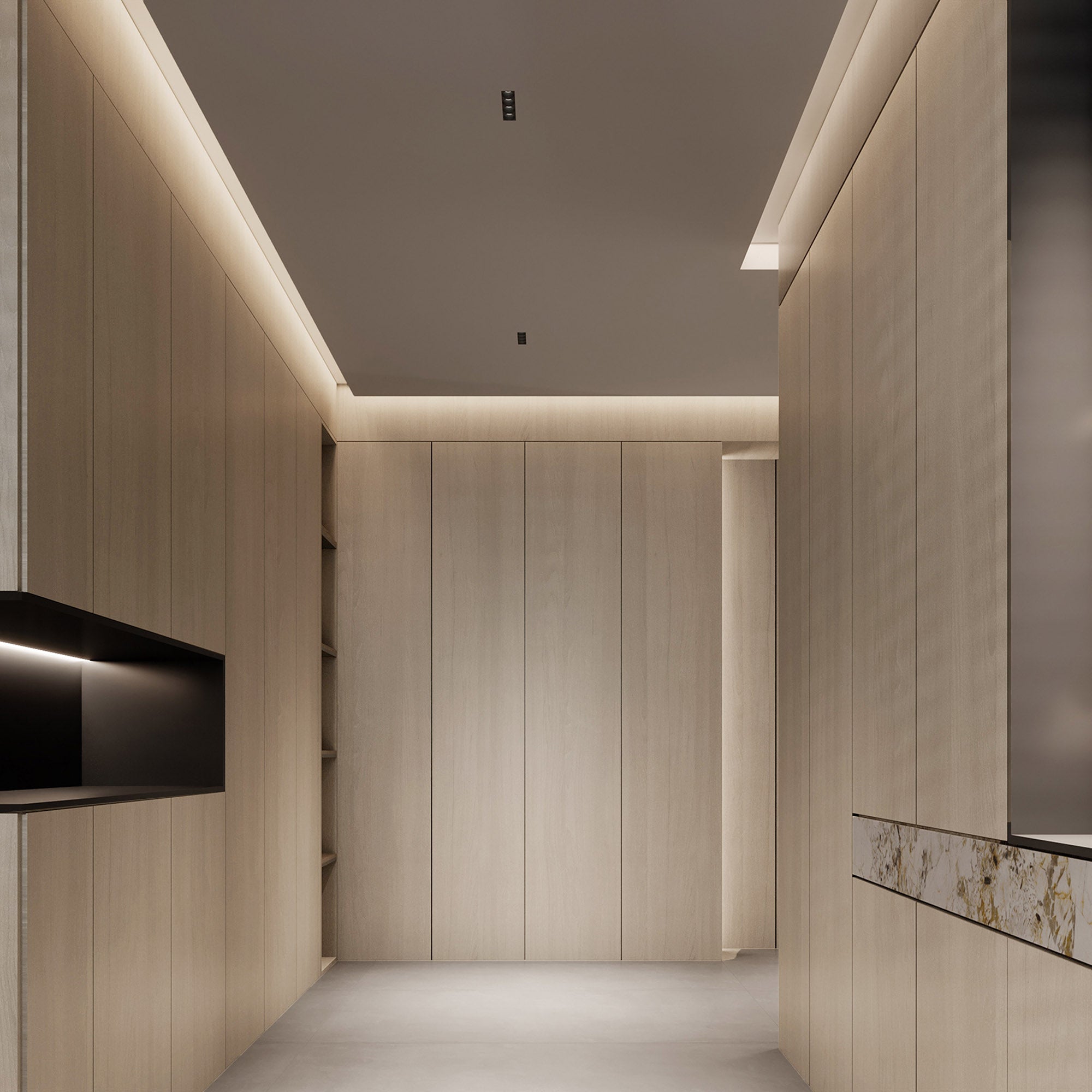 Synchronized MDF (122x280x1.8cm, E2, 700kg/m3, Protective Film) WQ9F0290 -  Wall Panels - ebarza Furniture UAE | Shop Modern Furniture in Abu Dhabi & Dubai - مفروشات ايبازرا في الامارات | تسوق اثاث عصري وديكورات مميزة في دبي وابوظبي