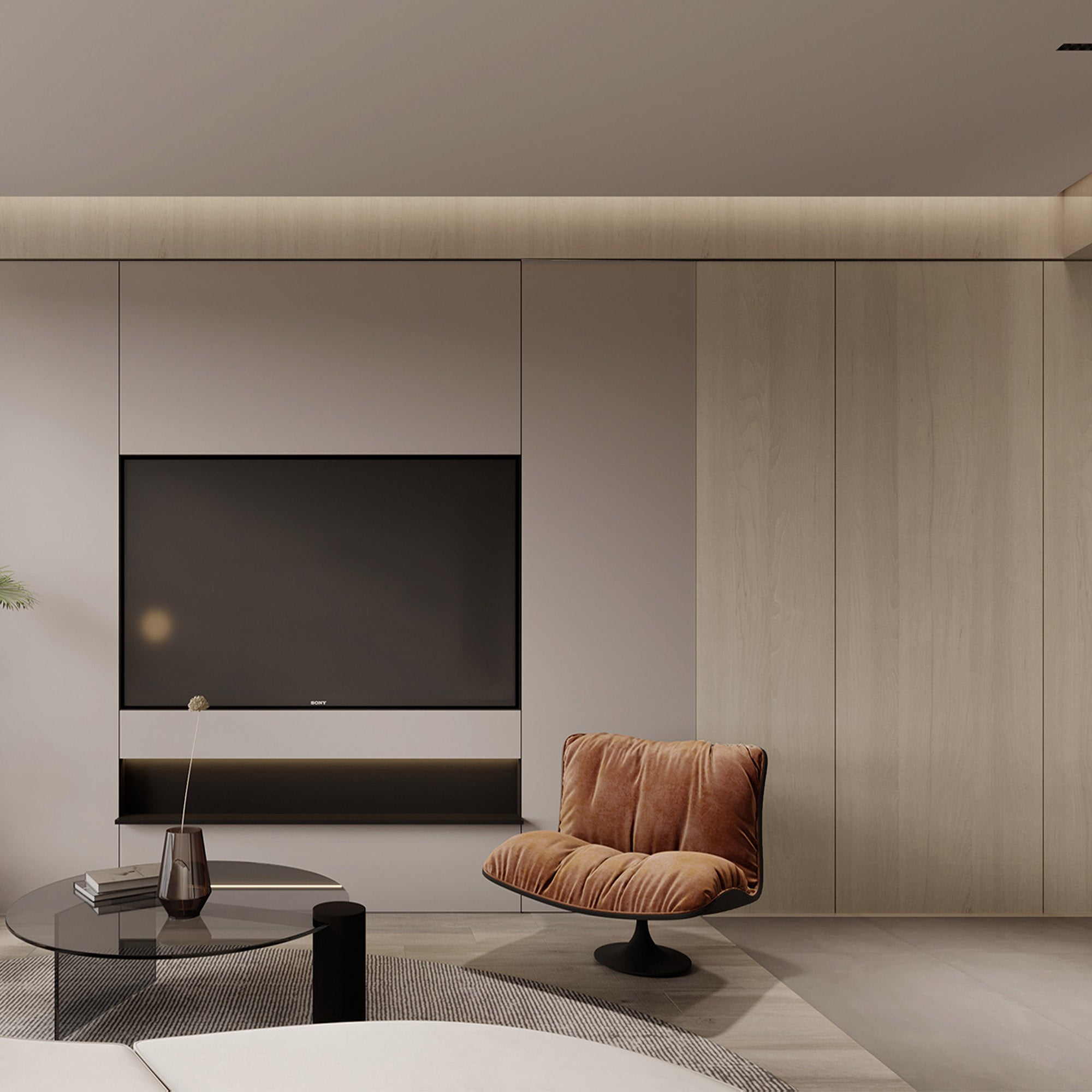 Synchronized MDF (122x280x1.8cm, E2, 700kg/m3, Protective Film) WQ9F0290 -  Wall Panels - ebarza Furniture UAE | Shop Modern Furniture in Abu Dhabi & Dubai - مفروشات ايبازرا في الامارات | تسوق اثاث عصري وديكورات مميزة في دبي وابوظبي
