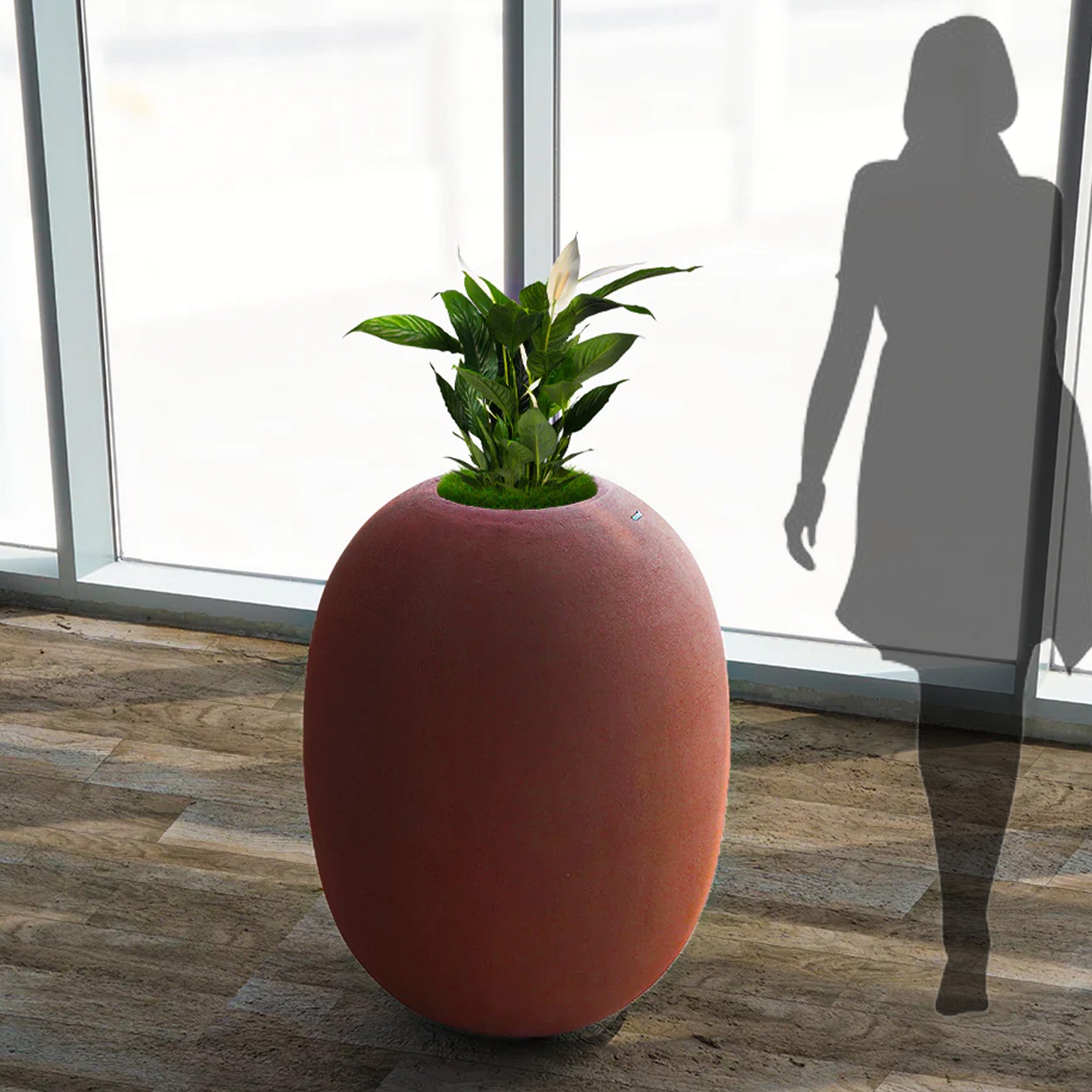 Clay Planter Box XK-4083C CLAY -  Planter Boxes - ebarza Furniture UAE | Shop Modern Furniture in Abu Dhabi & Dubai - مفروشات ايبازرا في الامارات | تسوق اثاث عصري وديكورات مميزة في دبي وابوظبي