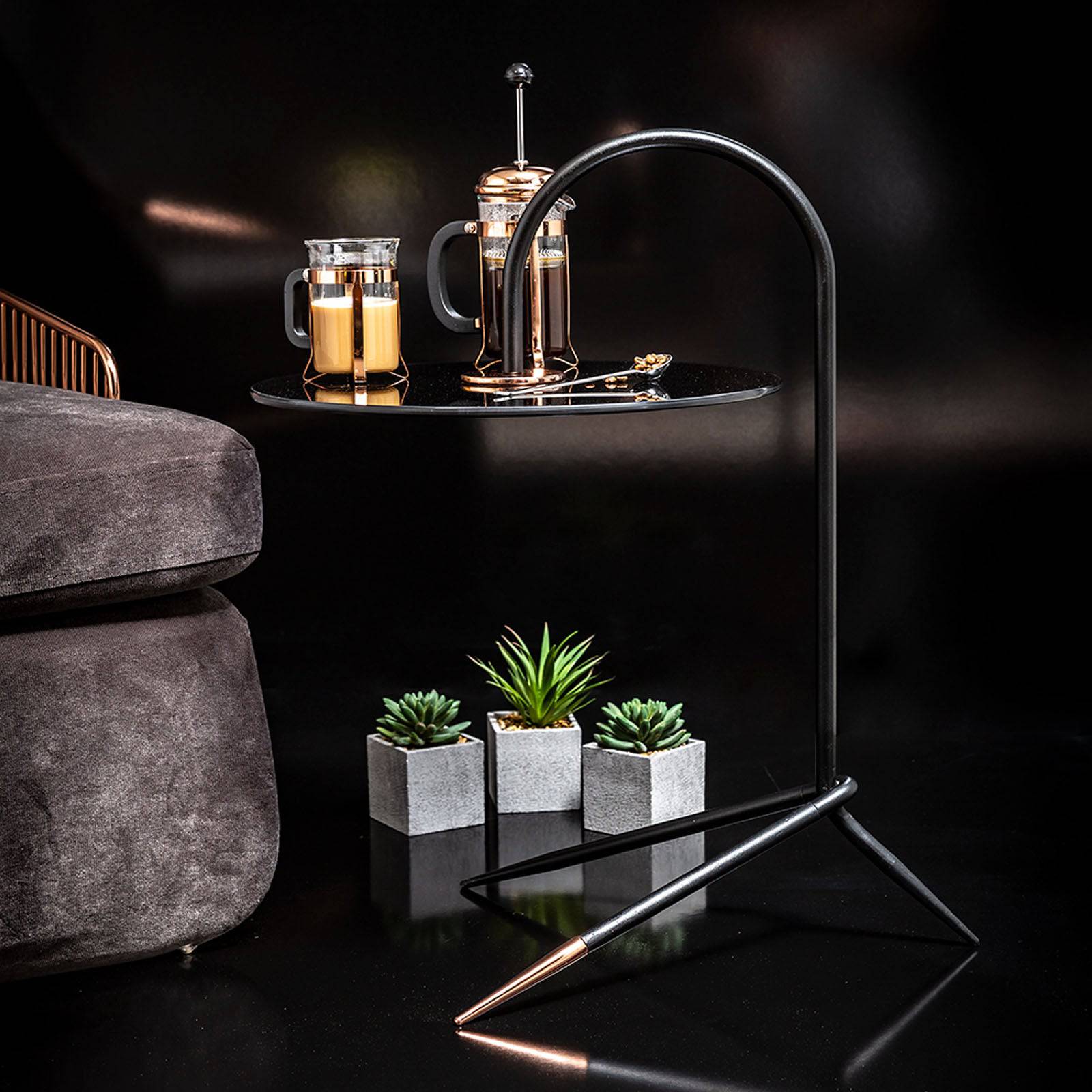 Display Item - Clear Side Table Clear001 Nakheel -  DISPLAY ITEM - ebarza Furniture UAE | Shop Modern Furniture in Abu Dhabi & Dubai - مفروشات ايبازرا في الامارات | تسوق اثاث عصري وديكورات مميزة في دبي وابوظبي