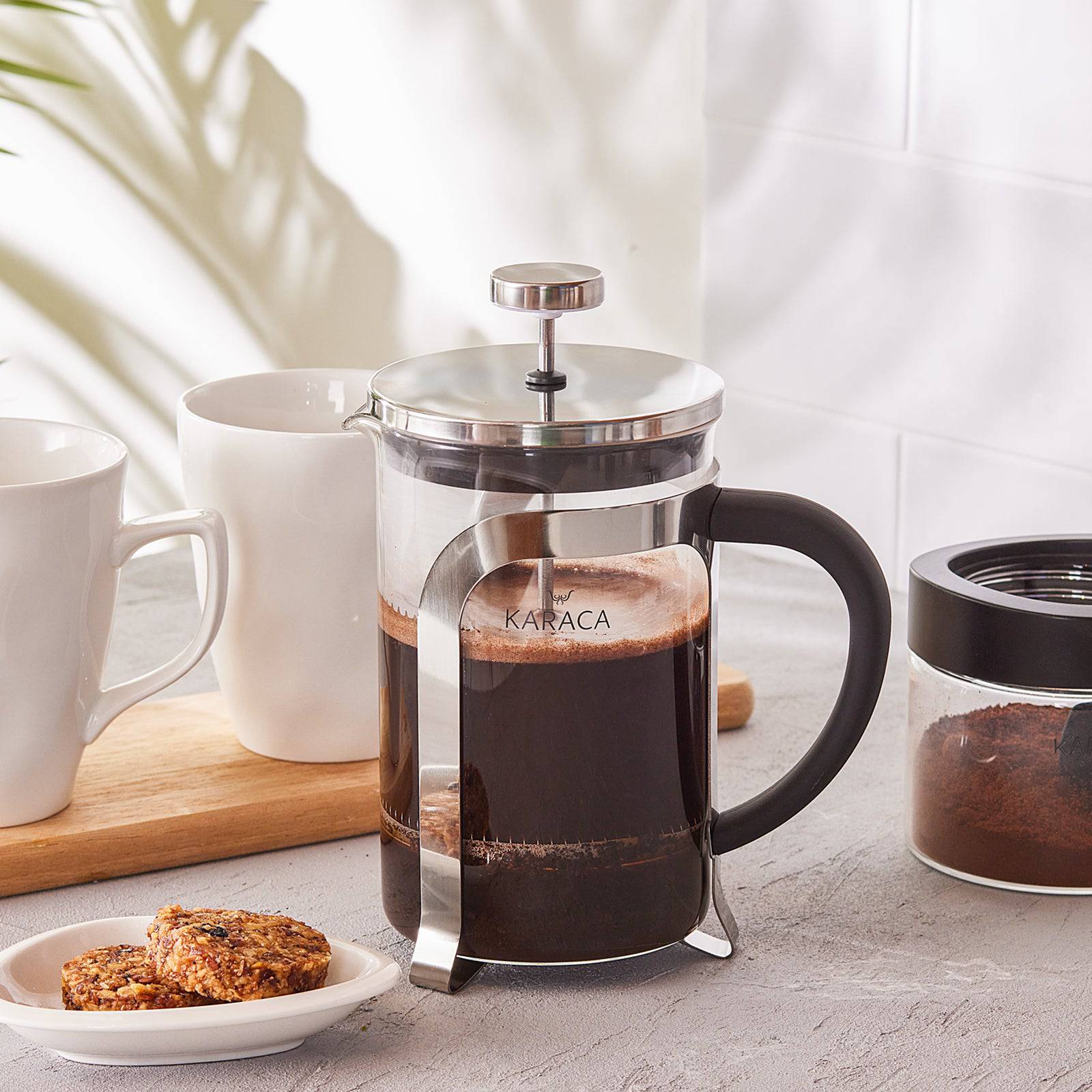 Coffee Bean French Metallic Press 800 Ml 153.01.05.3811 -  Kitchen Appliances - ebarza Furniture UAE | Shop Modern Furniture in Abu Dhabi & Dubai - مفروشات ايبازرا في الامارات | تسوق اثاث عصري وديكورات مميزة في دبي وابوظبي