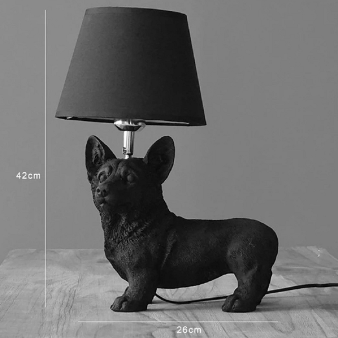 Corgi Dog Table Lamp Cl1263C-B -  Desk\table Lamps - ebarza Furniture UAE | Shop Modern Furniture in Abu Dhabi & Dubai - مفروشات ايبازرا في الامارات | تسوق اثاث عصري وديكورات مميزة في دبي وابوظبي