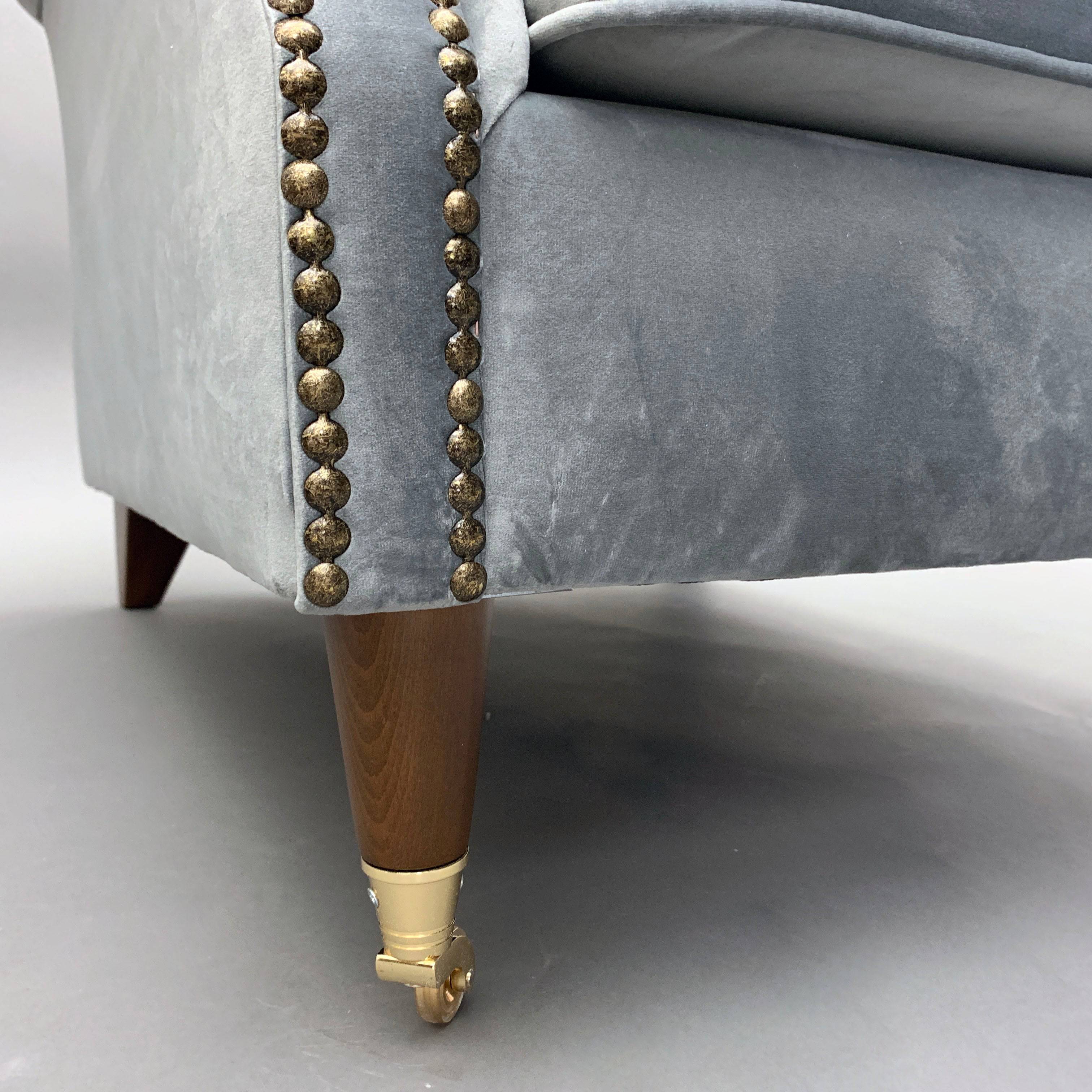 Corleone Armchair Lounge Bergere-Ege20( Cupon Grey ) -  Armchairs - ebarza Furniture UAE | Shop Modern Furniture in Abu Dhabi & Dubai - مفروشات ايبازرا في الامارات | تسوق اثاث عصري وديكورات مميزة في دبي وابوظبي