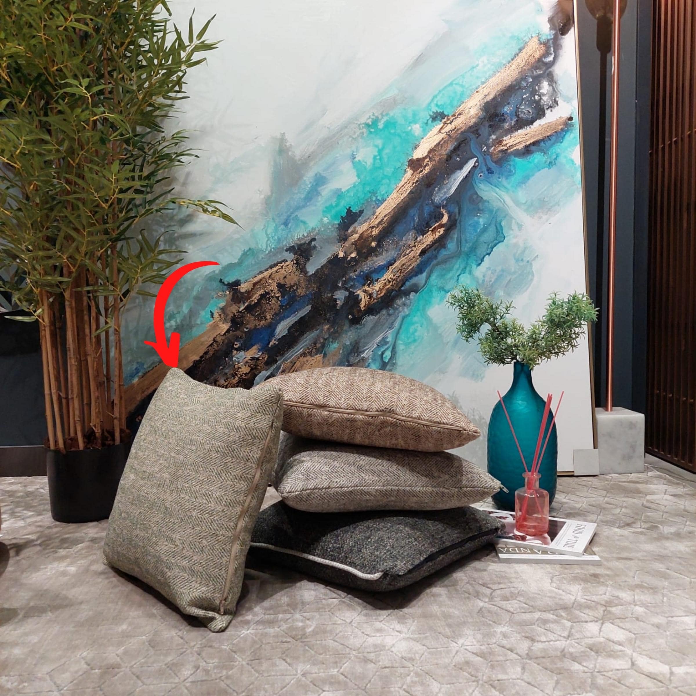 Cosmic Cushion Cover 45X45 Cm Cosmic-D16 -  Cushions - ebarza Furniture UAE | Shop Modern Furniture in Abu Dhabi & Dubai - مفروشات ايبازرا في الامارات | تسوق اثاث عصري وديكورات مميزة في دبي وابوظبي