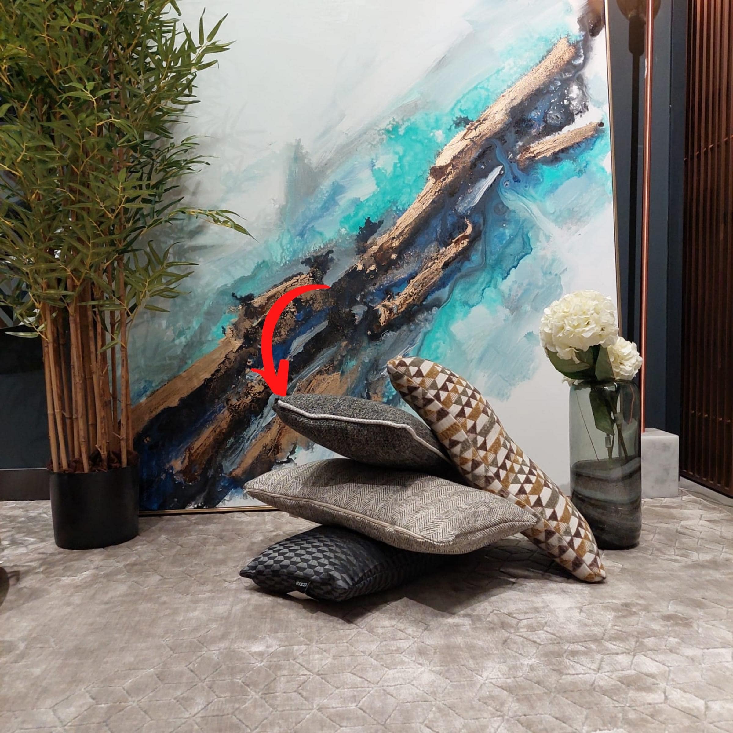 Cosmic Cushion Cover 60X30 Cm Cosmic-48 -  Cushions - ebarza Furniture UAE | Shop Modern Furniture in Abu Dhabi & Dubai - مفروشات ايبازرا في الامارات | تسوق اثاث عصري وديكورات مميزة في دبي وابوظبي