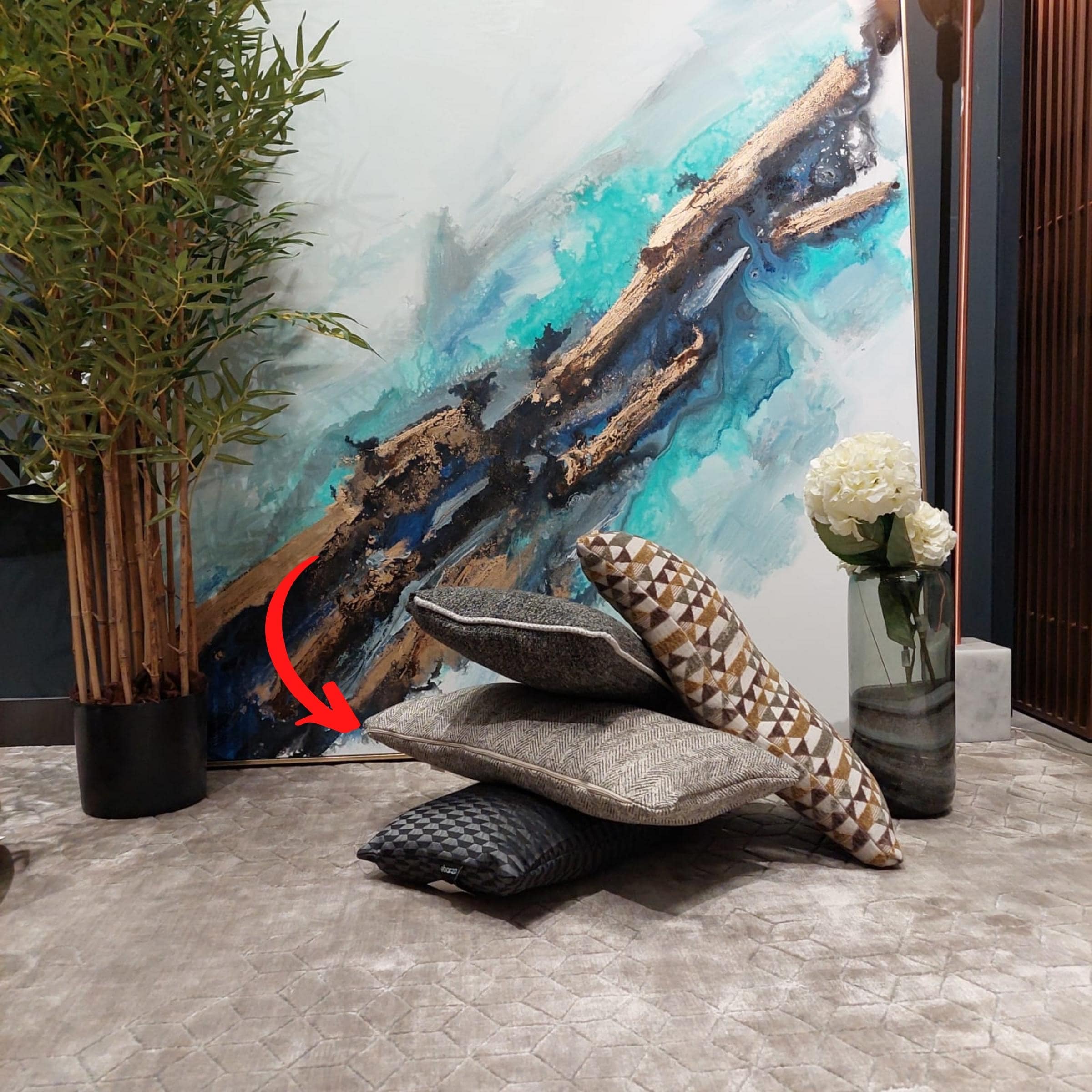 Cosmic Cushion Cover 60X30 CM Cosmic-D18 -  Cushions - ebarza Furniture UAE | Shop Modern Furniture in Abu Dhabi & Dubai - مفروشات ايبازرا في الامارات | تسوق اثاث عصري وديكورات مميزة في دبي وابوظبي