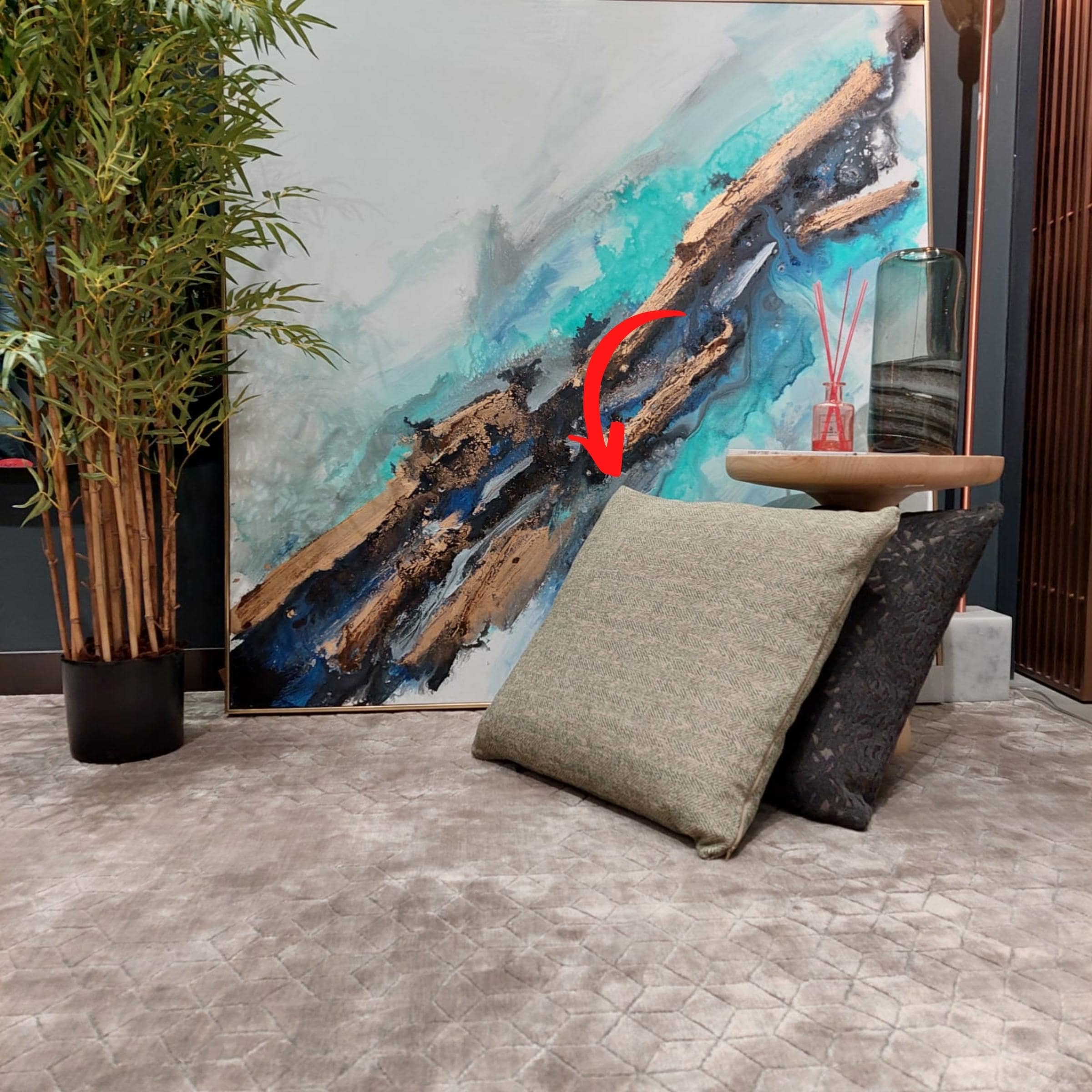 Cosmic Cushion Cover 60X60 Cm Cosmic-D16 -  Cushions - ebarza Furniture UAE | Shop Modern Furniture in Abu Dhabi & Dubai - مفروشات ايبازرا في الامارات | تسوق اثاث عصري وديكورات مميزة في دبي وابوظبي