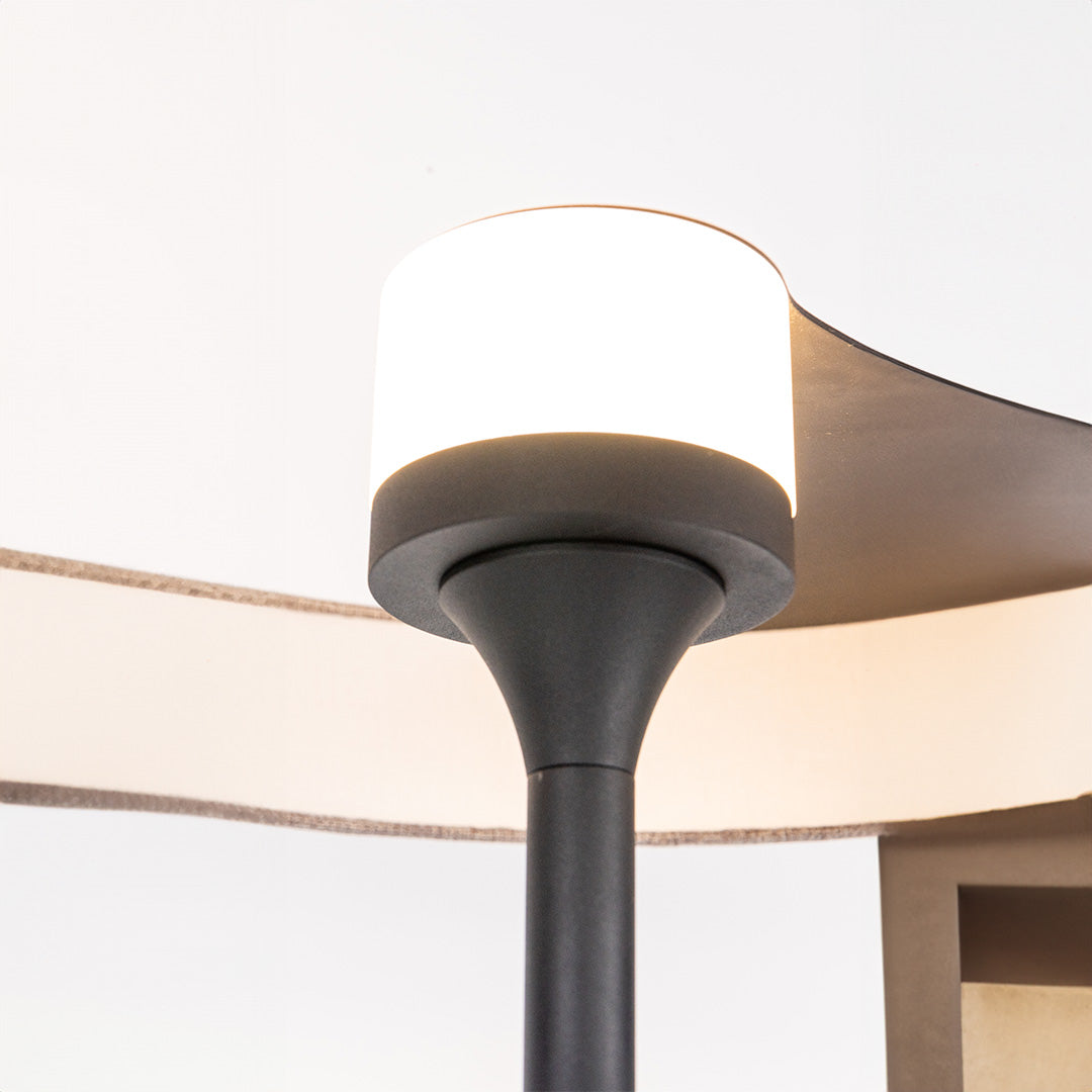 Crescent LED 155x45 Metal Aluminum Fabric Floor Lamp Crescent-02FL -  Floor Lamps - ebarza Furniture UAE | Shop Modern Furniture in Abu Dhabi & Dubai - مفروشات ايبازرا في الامارات | تسوق اثاث عصري وديكورات مميزة في دبي وابوظبي