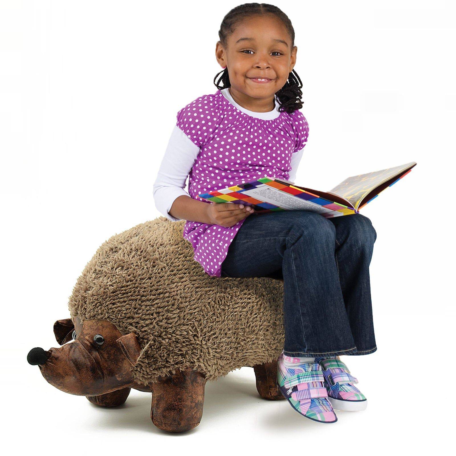 Cute Hedgehog Kids Stool T13269 -  Kids Stools - ebarza Furniture UAE | Shop Modern Furniture in Abu Dhabi & Dubai - مفروشات ايبازرا في الامارات | تسوق اثاث عصري وديكورات مميزة في دبي وابوظبي