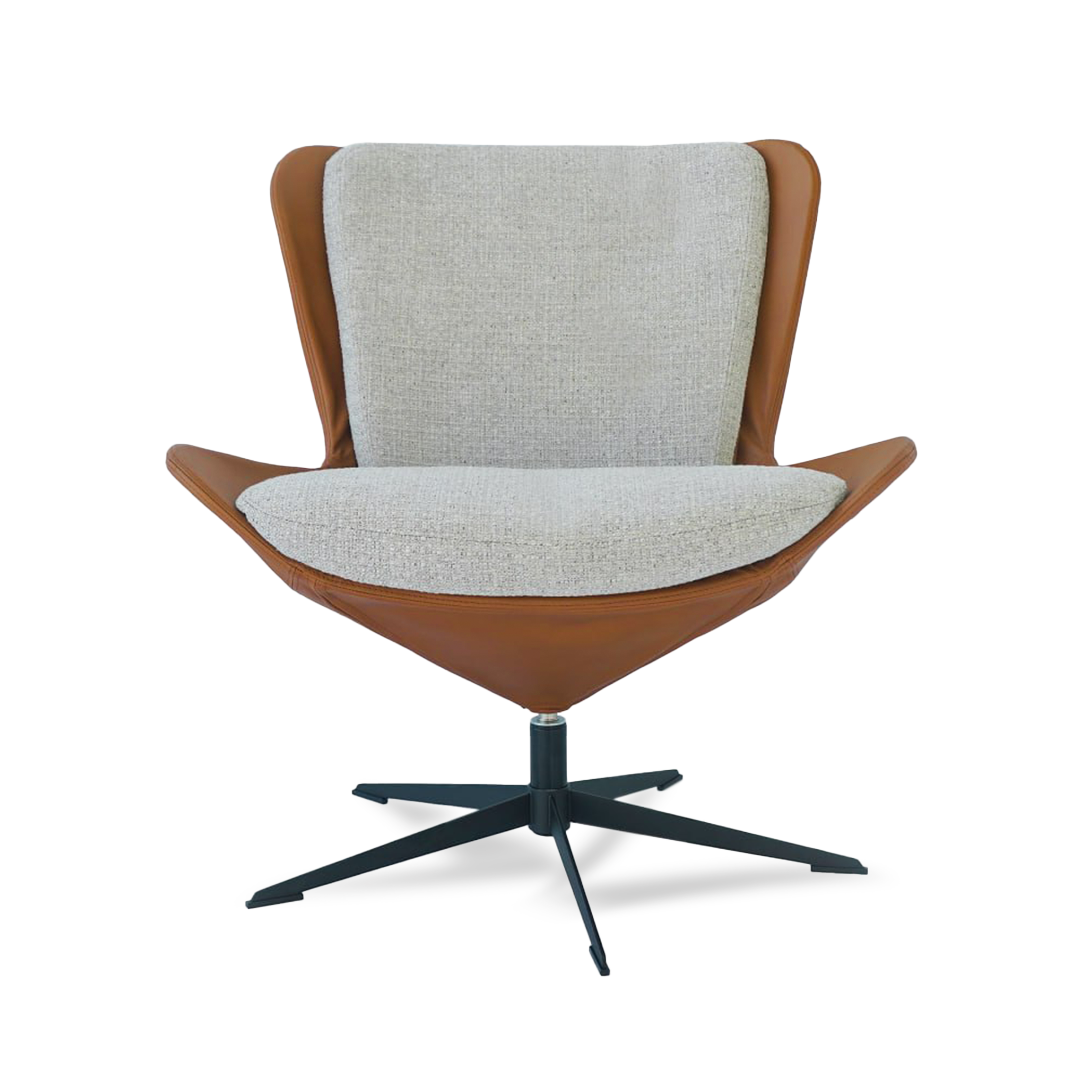Lotus Swivel Relax Chair  LC-HJ1246 -  Lounge Chairs - ebarza Furniture UAE | Shop Modern Furniture in Abu Dhabi & Dubai - مفروشات ايبازرا في الامارات | تسوق اثاث عصري وديكورات مميزة في دبي وابوظبي