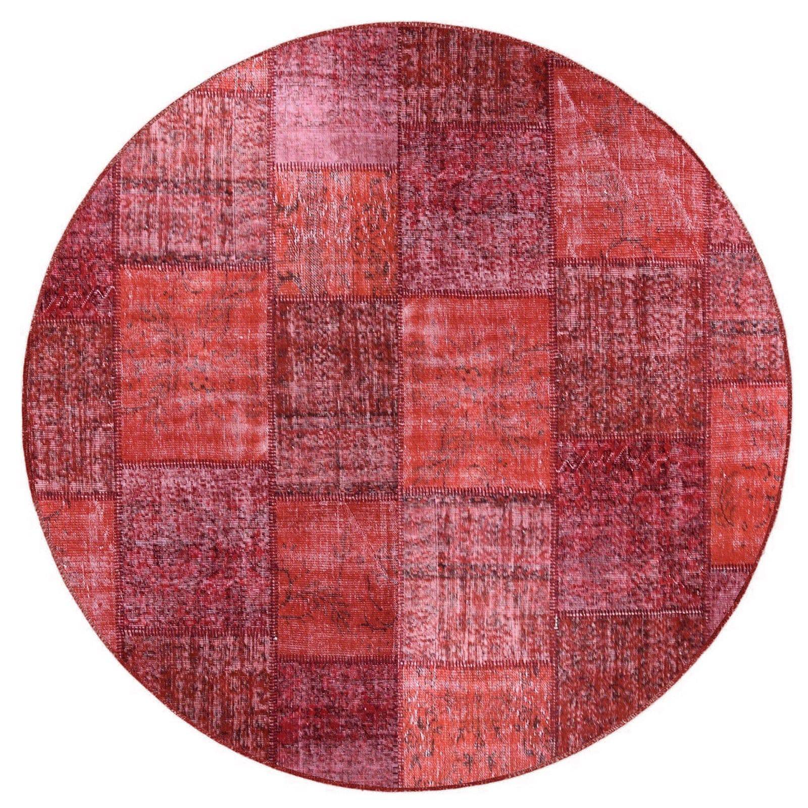 D 250Cm Hali X-Bursa Handmade Over Dyed Round Rug Pw023-R -  Rugs - ebarza Furniture UAE | Shop Modern Furniture in Abu Dhabi & Dubai - مفروشات ايبازرا في الامارات | تسوق اثاث عصري وديكورات مميزة في دبي وابوظبي