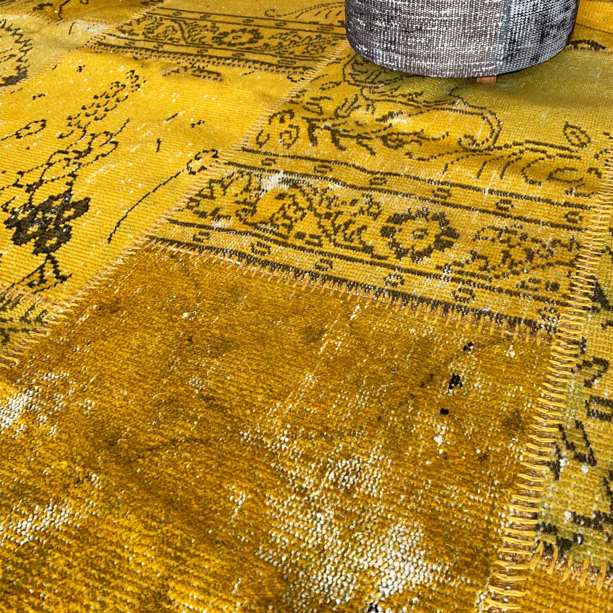 D 250Cm Hali X-Bursa Handmade Over Dyed Round Rug Pw112 -  Rugs - ebarza Furniture UAE | Shop Modern Furniture in Abu Dhabi & Dubai - مفروشات ايبازرا في الامارات | تسوق اثاث عصري وديكورات مميزة في دبي وابوظبي