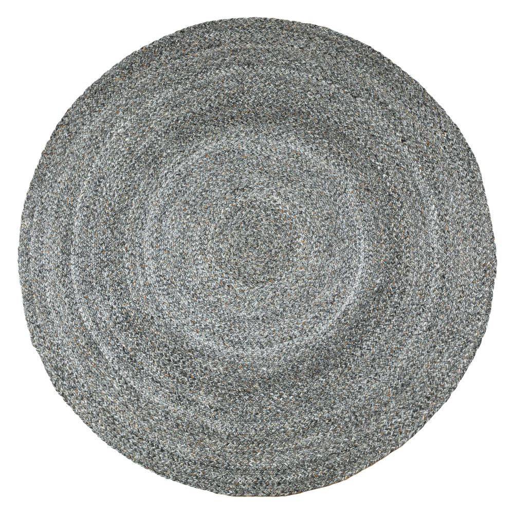D150 Cm Flat Tweed Braided Round Handmade Rug Tweed-R-150 -  Rugs - ebarza Furniture UAE | Shop Modern Furniture in Abu Dhabi & Dubai - مفروشات ايبازرا في الامارات | تسوق اثاث عصري وديكورات مميزة في دبي وابوظبي