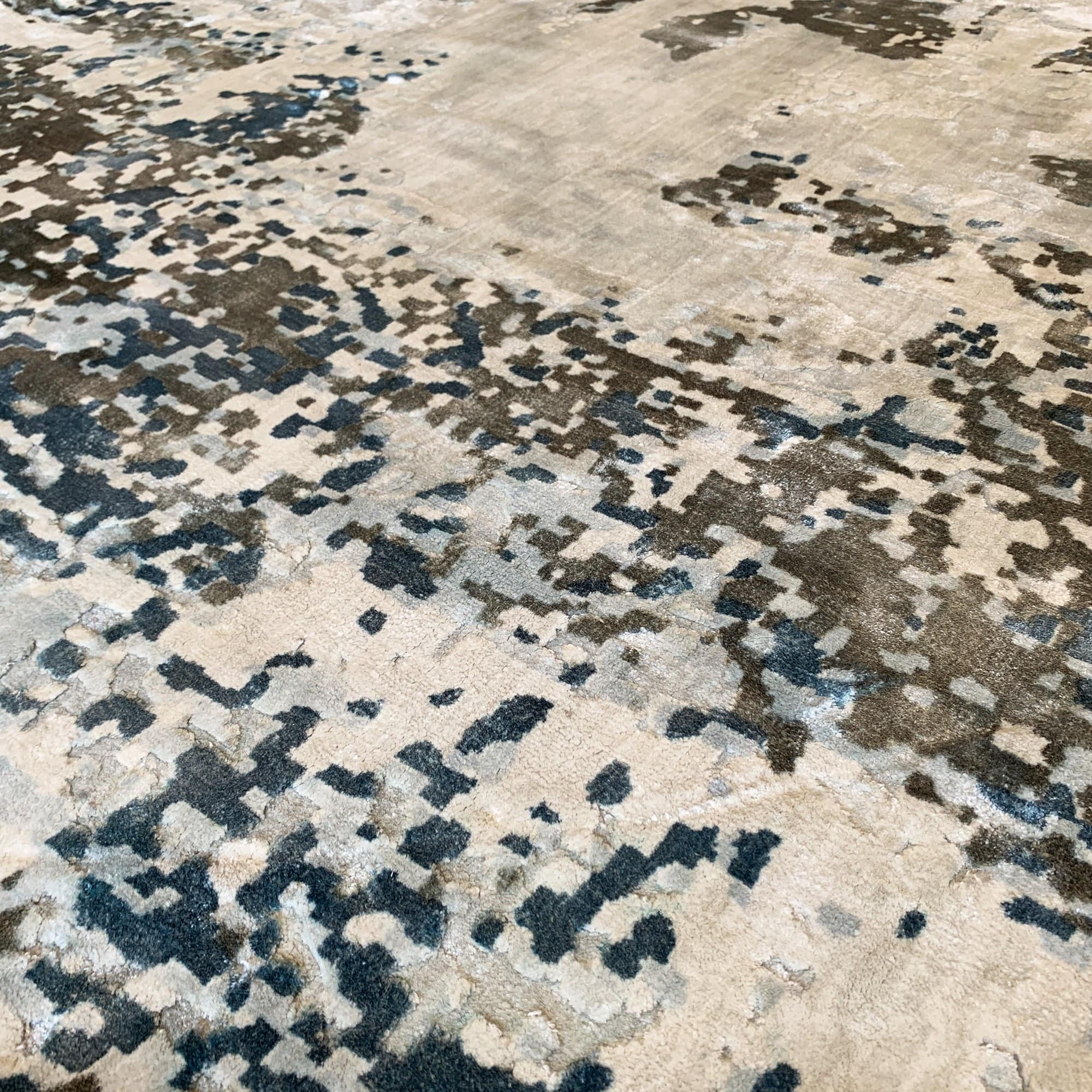 D150 Cm Handmade Wool Rug Jh-20734 Round -  Rugs - ebarza Furniture UAE | Shop Modern Furniture in Abu Dhabi & Dubai - مفروشات ايبازرا في الامارات | تسوق اثاث عصري وديكورات مميزة في دبي وابوظبي