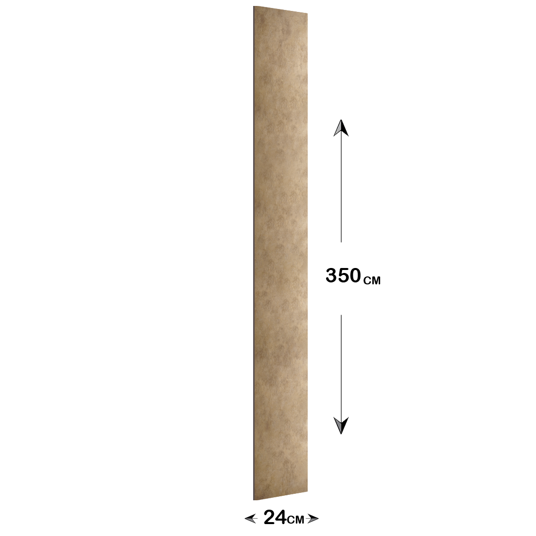 Sample of WPC SLAT MULTIPURPOSE WALL PANEL 4 SIDE WRAPPED 350*24cm COLOUR :P120-2YP-sample -  Wall panels samples - ebarza Furniture UAE | Shop Modern Furniture in Abu Dhabi & Dubai - مفروشات ايبازرا في الامارات | تسوق اثاث عصري وديكورات مميزة في دبي وابوظبي