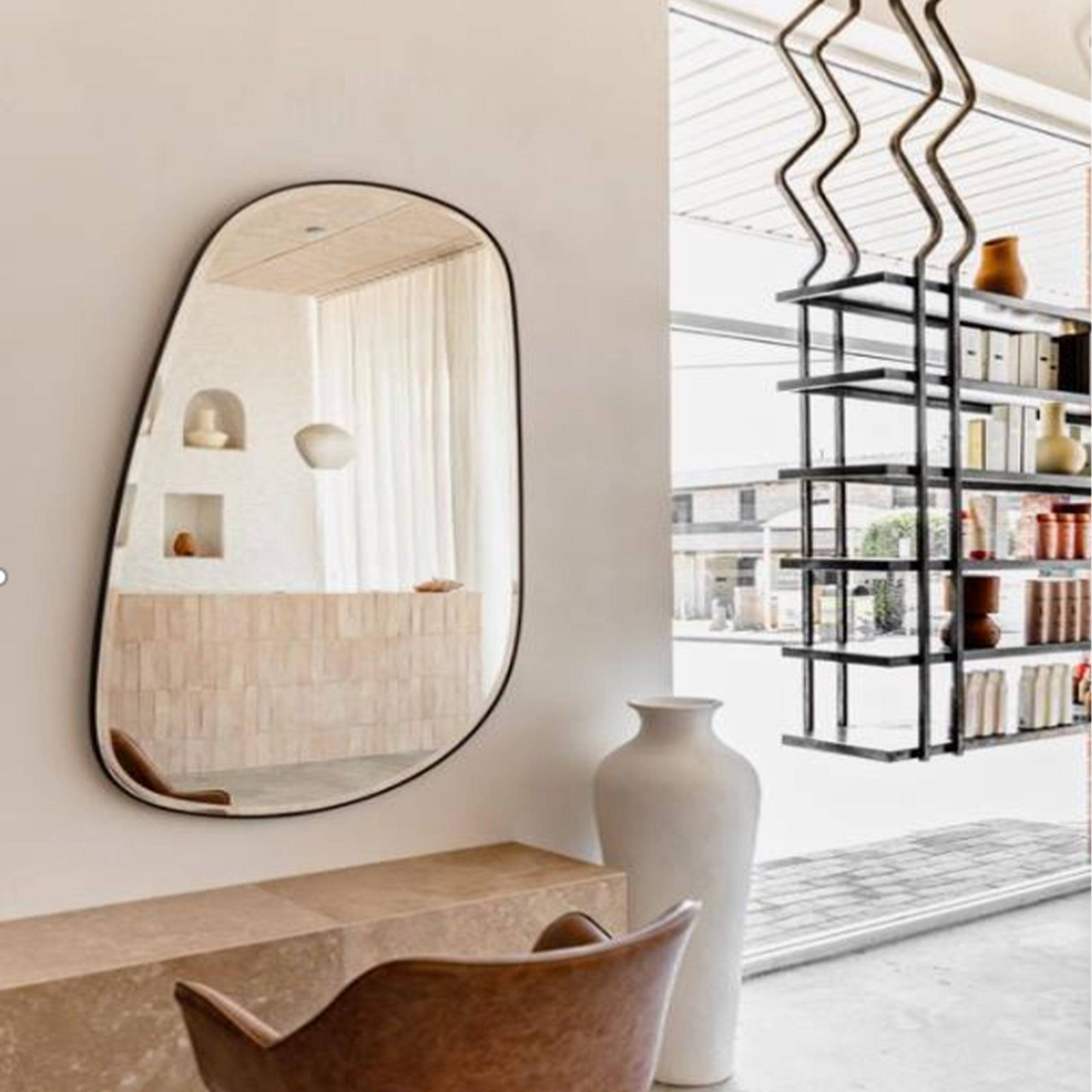 Decorative Mirror Oa-80108 -  Mirrors - ebarza Furniture UAE | Shop Modern Furniture in Abu Dhabi & Dubai - مفروشات ايبازرا في الامارات | تسوق اثاث عصري وديكورات مميزة في دبي وابوظبي