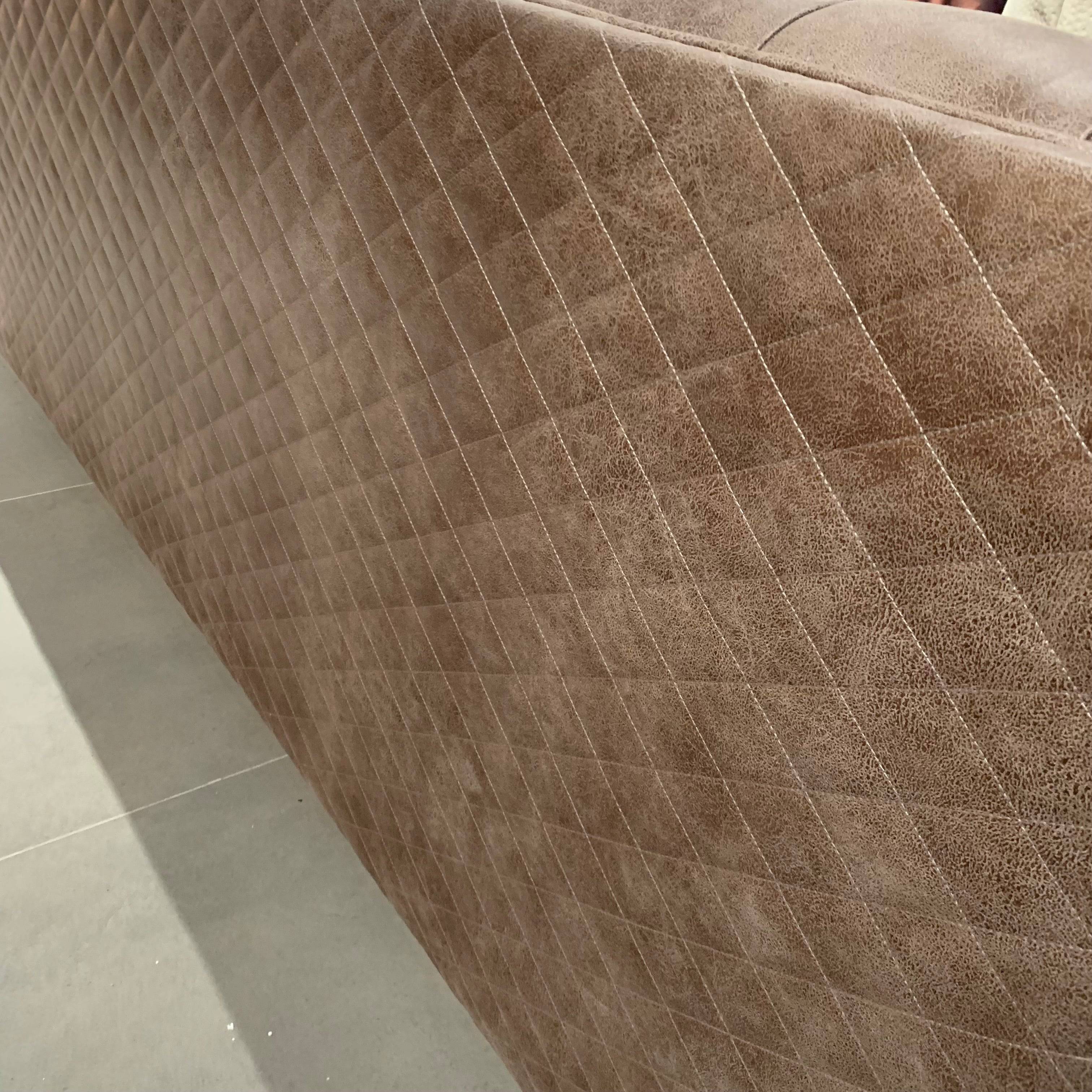 Delfina 3 Seater Sofa Delf-3Sv2(Dark Brown) -  Sofas - ebarza Furniture UAE | Shop Modern Furniture in Abu Dhabi & Dubai - مفروشات ايبازرا في الامارات | تسوق اثاث عصري وديكورات مميزة في دبي وابوظبي