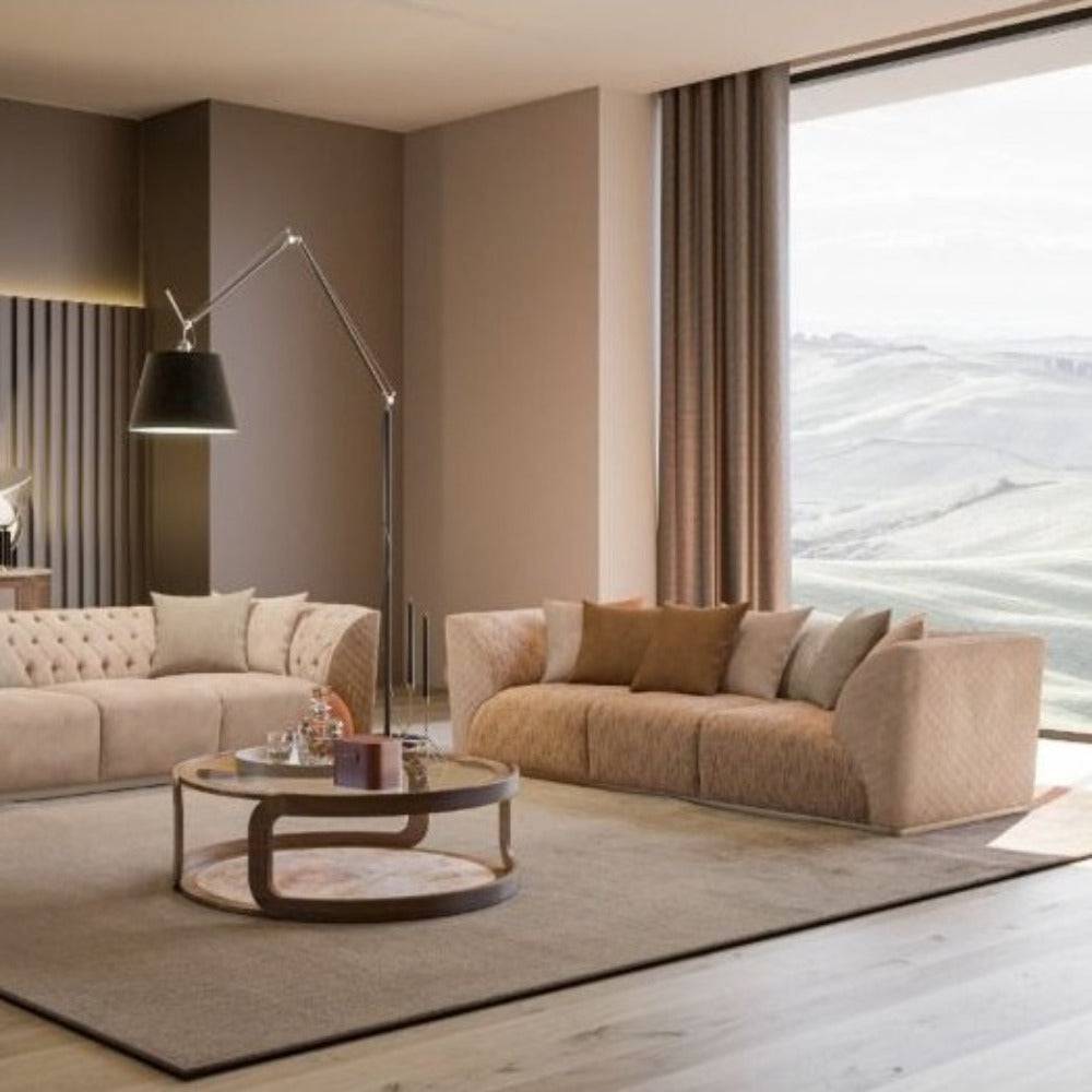 Delta 3 Seater Sofa Delt-3S -  Sofas - ebarza Furniture UAE | Shop Modern Furniture in Abu Dhabi & Dubai - مفروشات ايبازرا في الامارات | تسوق اثاث عصري وديكورات مميزة في دبي وابوظبي