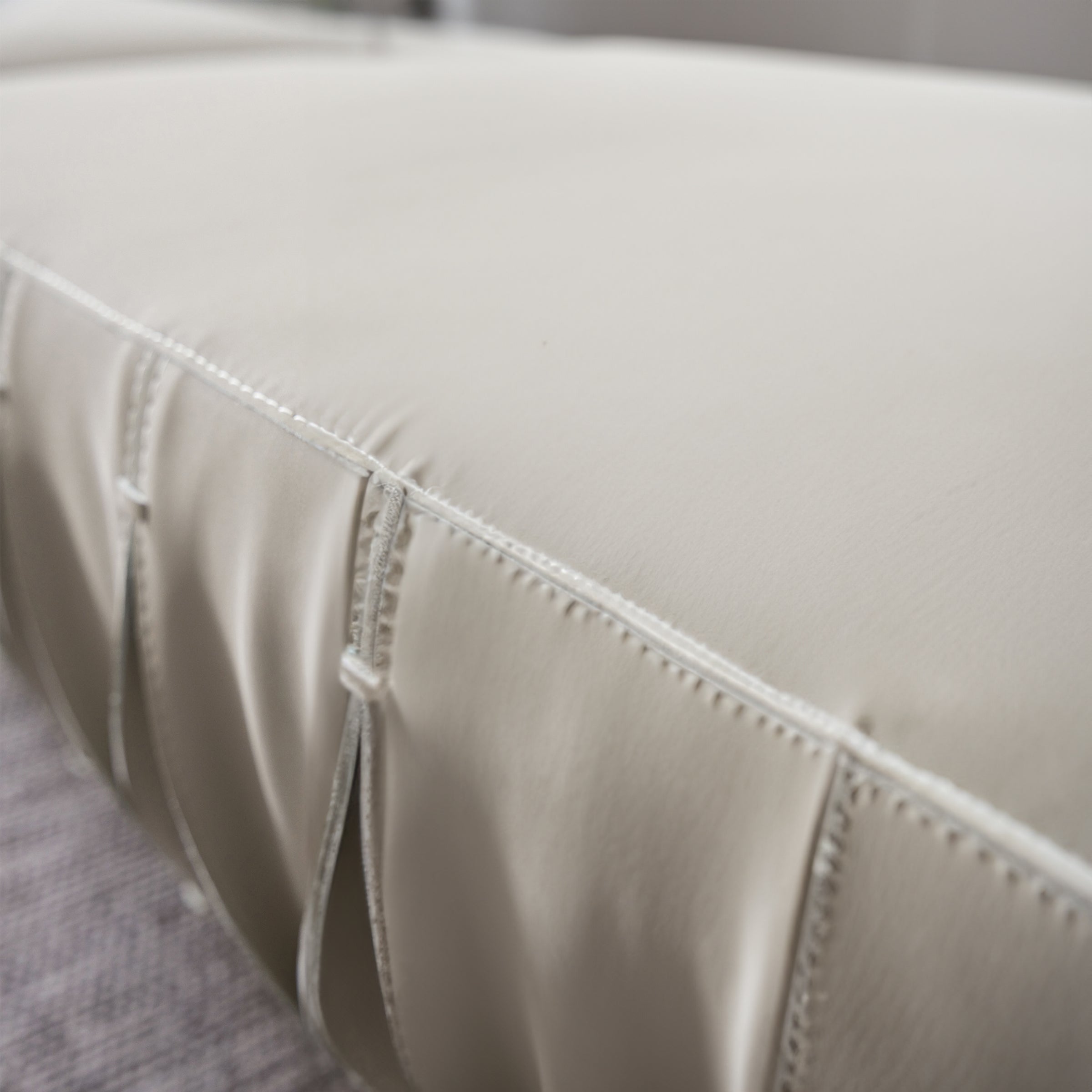 Display Item - Desert Leather Biege Sofa AMBO-S80160-Nakheel -  DISPLAY ITEM - ebarza Furniture UAE | Shop Modern Furniture in Abu Dhabi & Dubai - مفروشات ايبازرا في الامارات | تسوق اثاث عصري وديكورات مميزة في دبي وابوظبي