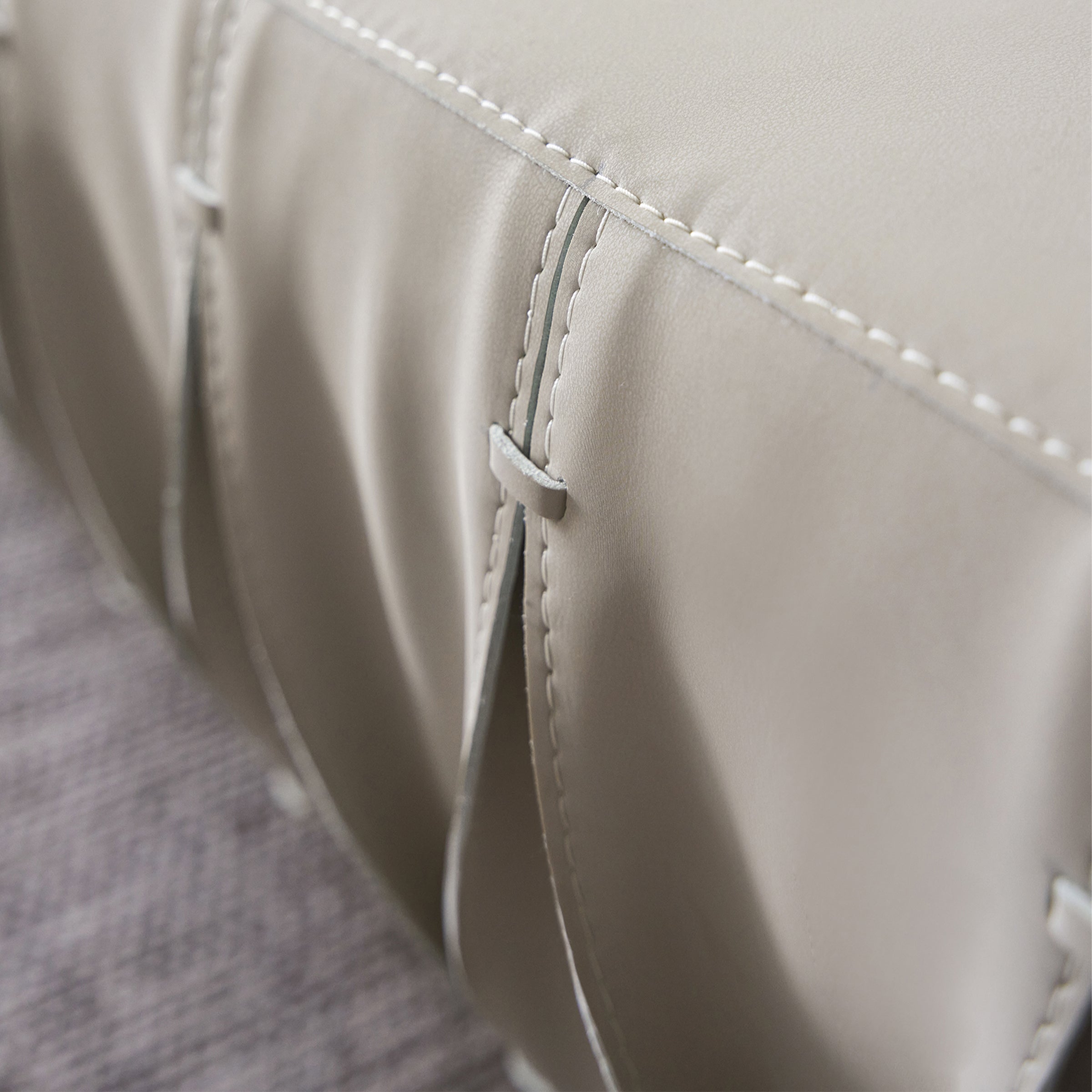 Display Item - Desert Leather Biege Sofa AMBO-S80160-Nakheel -  DISPLAY ITEM - ebarza Furniture UAE | Shop Modern Furniture in Abu Dhabi & Dubai - مفروشات ايبازرا في الامارات | تسوق اثاث عصري وديكورات مميزة في دبي وابوظبي