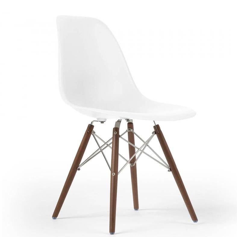 Dining Chair- Plastic- Pc-016Wp-Wood-W -  Chairs - ebarza Furniture UAE | Shop Modern Furniture in Abu Dhabi & Dubai - مفروشات ايبازرا في الامارات | تسوق اثاث عصري وديكورات مميزة في دبي وابوظبي