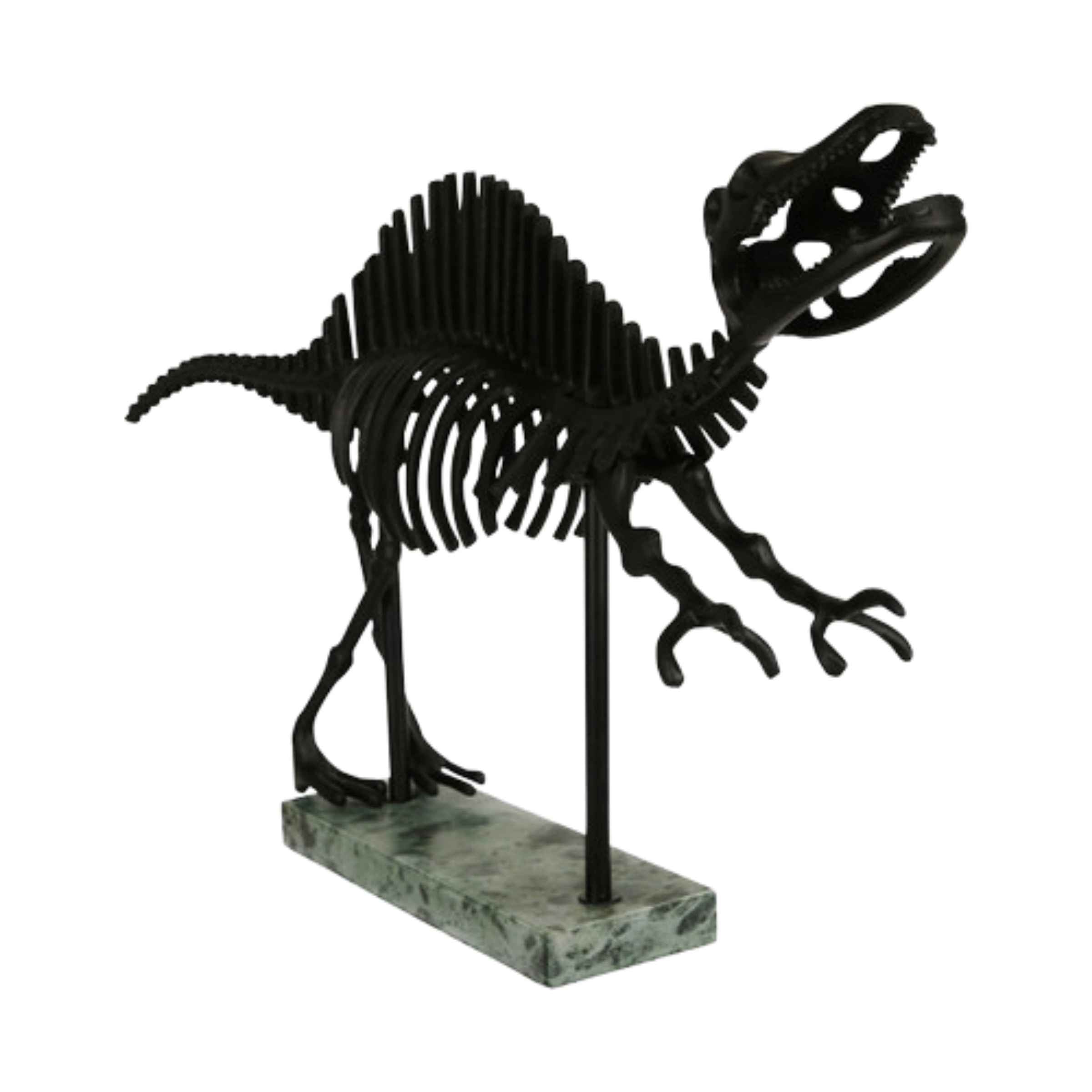 Dinosaur Metal Table Decor 78 Cm - Black 15287 -  Home Decor Figurines - ebarza Furniture UAE | Shop Modern Furniture in Abu Dhabi & Dubai - مفروشات ايبازرا في الامارات | تسوق اثاث عصري وديكورات مميزة في دبي وابوظبي