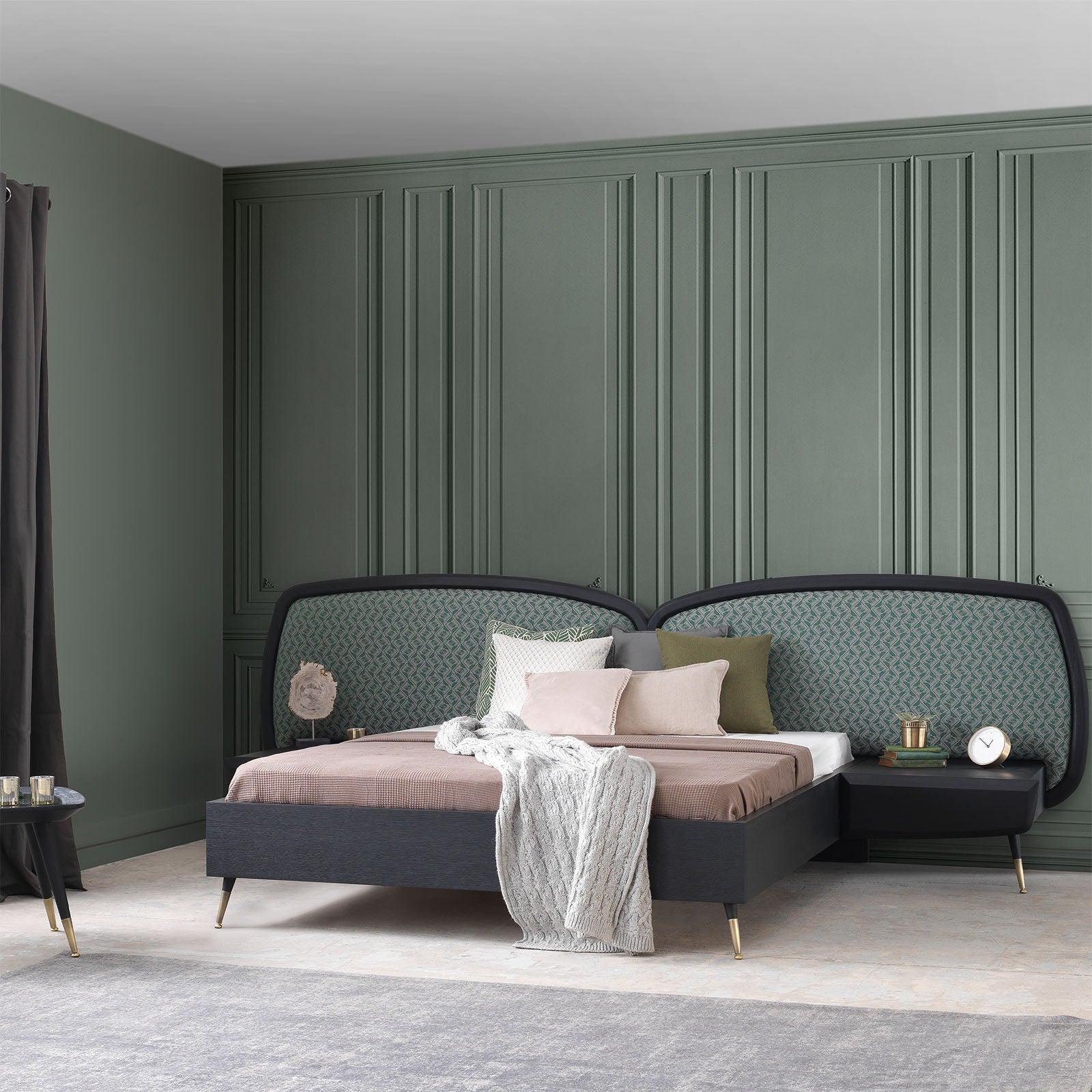 Display Item Bug Bedstead + 2 Nightstand Tables  Bug-Bed-Nkaheel -  DISPLAY ITEM - ebarza Furniture UAE | Shop Modern Furniture in Abu Dhabi & Dubai - مفروشات ايبازرا في الامارات | تسوق اثاث عصري وديكورات مميزة في دبي وابوظبي