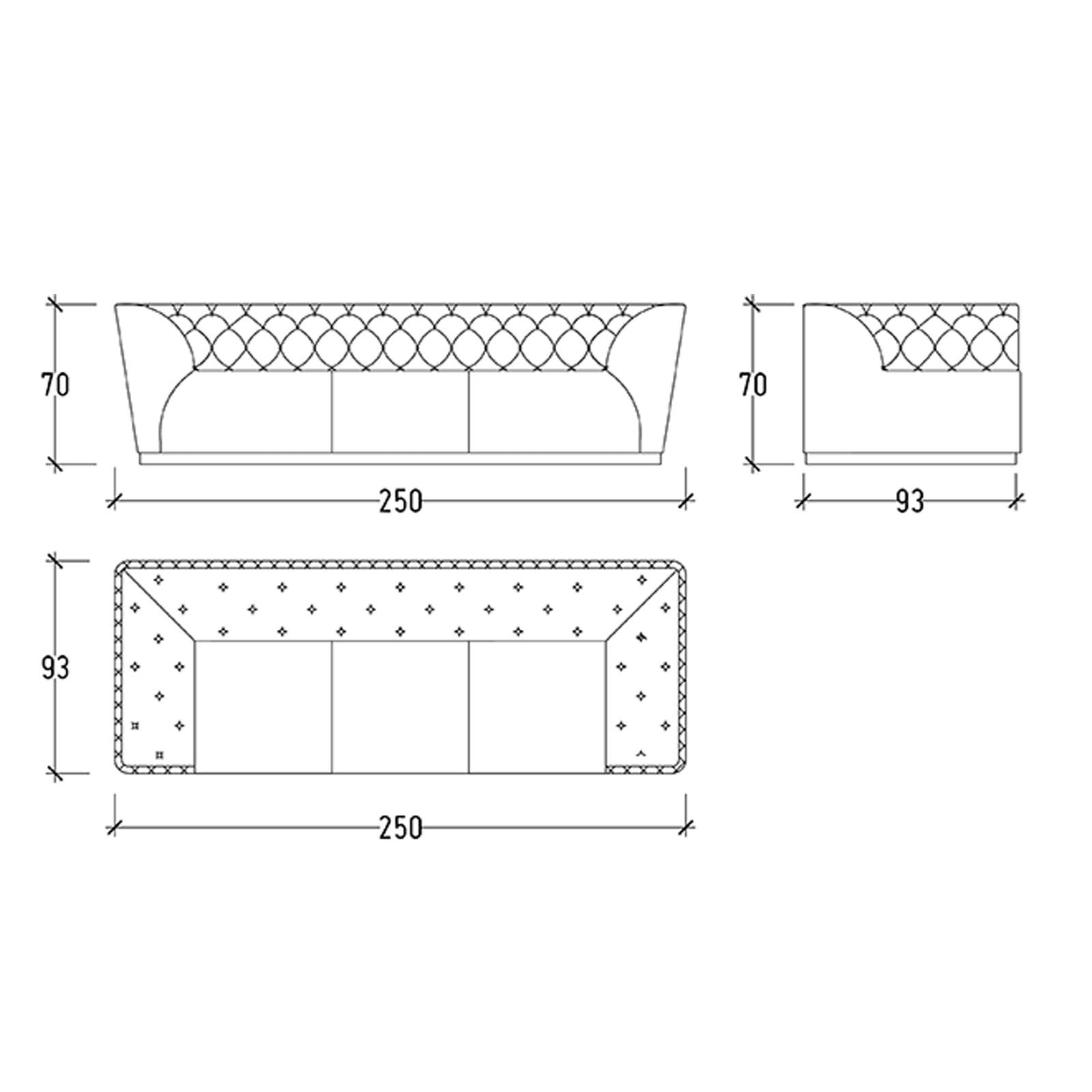 Display Item - Delfina 3 Seater Sofa Delf-3S -  DISPLAY ITEM - ebarza Furniture UAE | Shop Modern Furniture in Abu Dhabi & Dubai - مفروشات ايبازرا في الامارات | تسوق اثاث عصري وديكورات مميزة في دبي وابوظبي