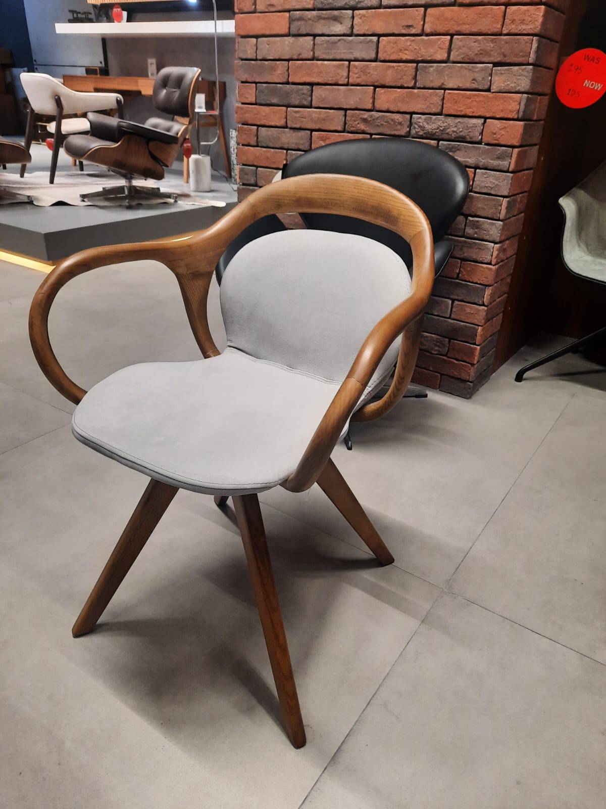 Display Item - Galaxy Swivel Solid Wood Chair Gal-G -  DISPLAY ITEM - ebarza Furniture UAE | Shop Modern Furniture in Abu Dhabi & Dubai - مفروشات ايبازرا في الامارات | تسوق اثاث عصري وديكورات مميزة في دبي وابوظبي