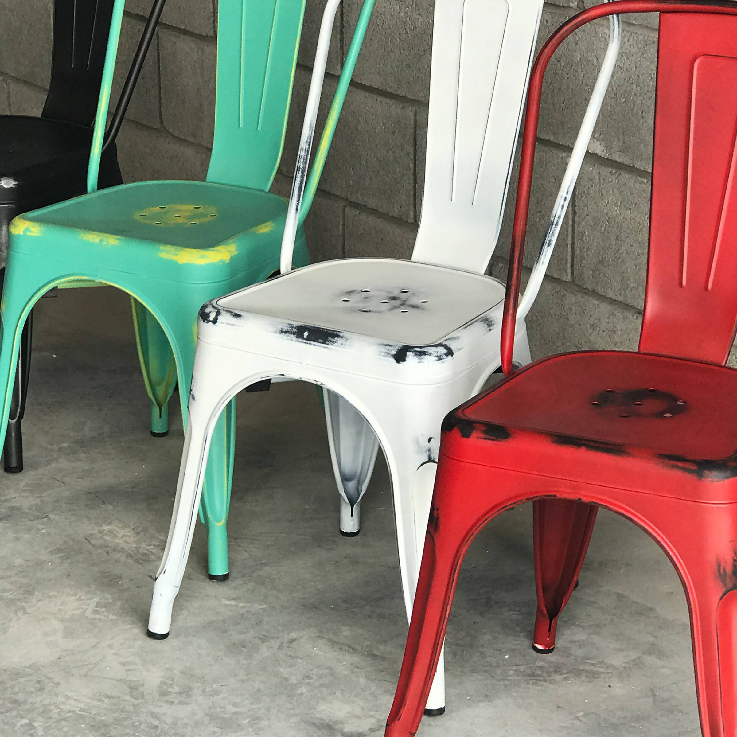 Distressed Antique Vintage  Dinning Chair T01-Bl Mc-001R-Gr -  Chairs - ebarza Furniture UAE | Shop Modern Furniture in Abu Dhabi & Dubai - مفروشات ايبازرا في الامارات | تسوق اثاث عصري وديكورات مميزة في دبي وابوظبي