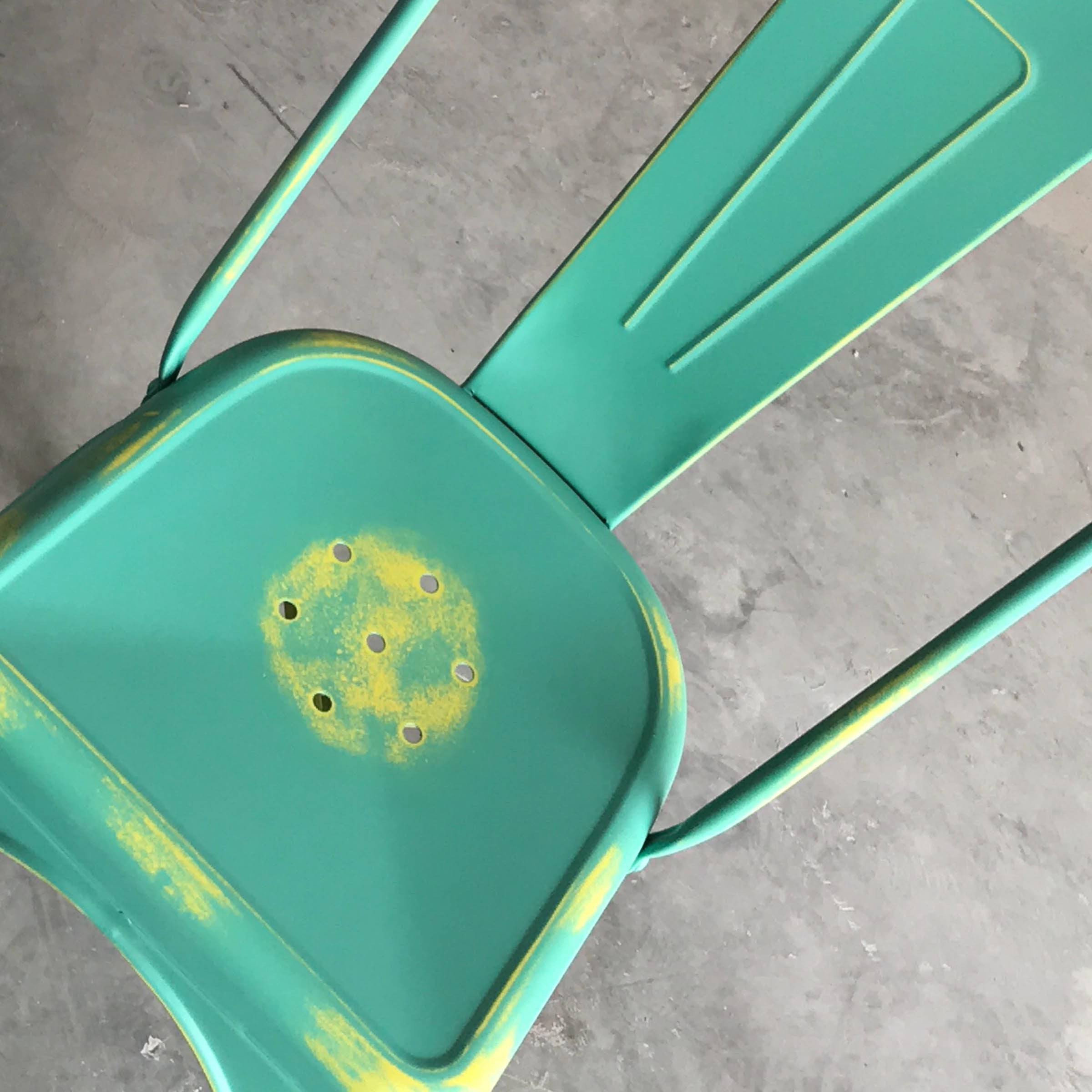 Distressed Antique Vintage  Dinning Chair T01-Bl Mc-001R-Gr -  Chairs - ebarza Furniture UAE | Shop Modern Furniture in Abu Dhabi & Dubai - مفروشات ايبازرا في الامارات | تسوق اثاث عصري وديكورات مميزة في دبي وابوظبي