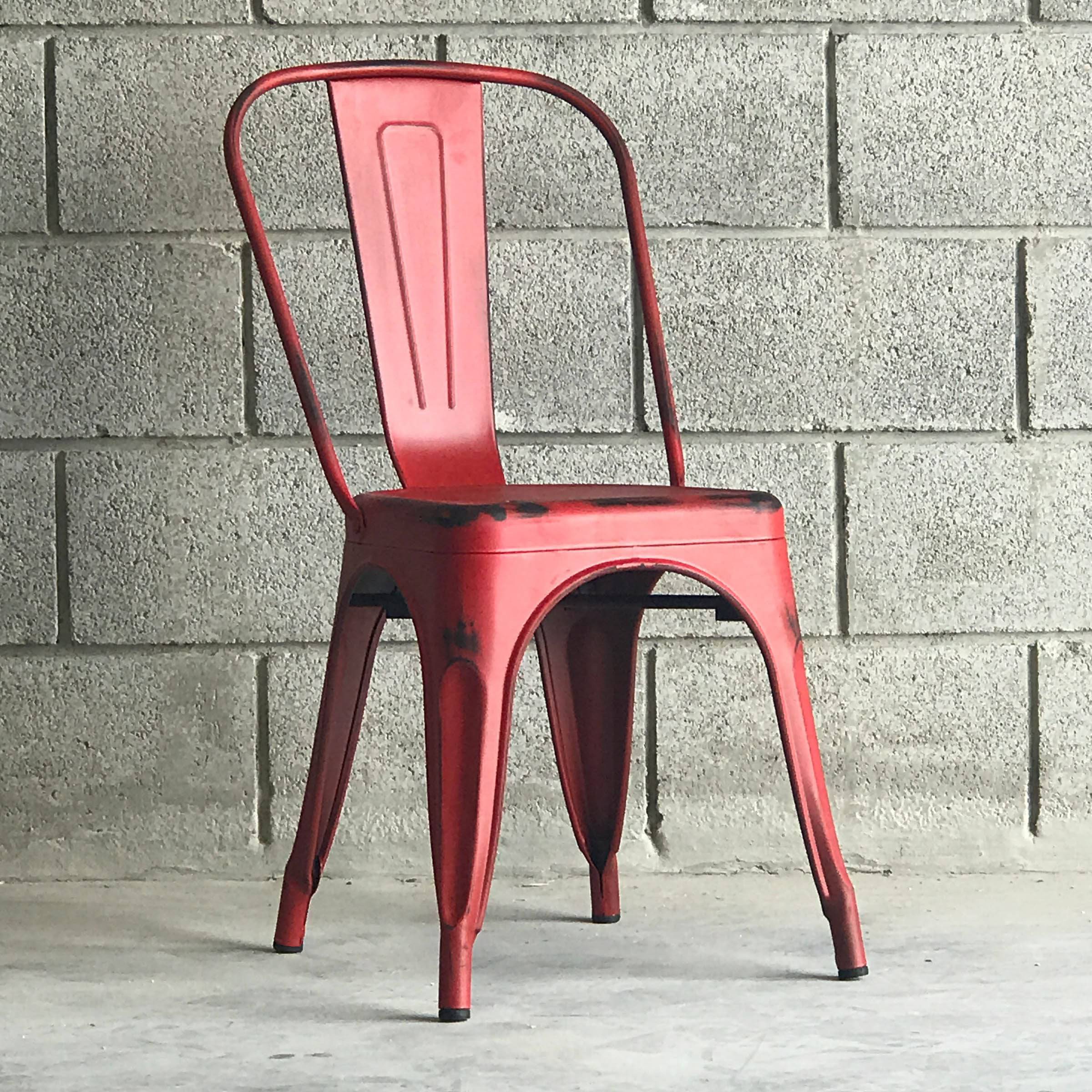 Distressed Antique Vintage  Dinning Chair T01-Re Mc-001R-Red -  Chairs - ebarza Furniture UAE | Shop Modern Furniture in Abu Dhabi & Dubai - مفروشات ايبازرا في الامارات | تسوق اثاث عصري وديكورات مميزة في دبي وابوظبي