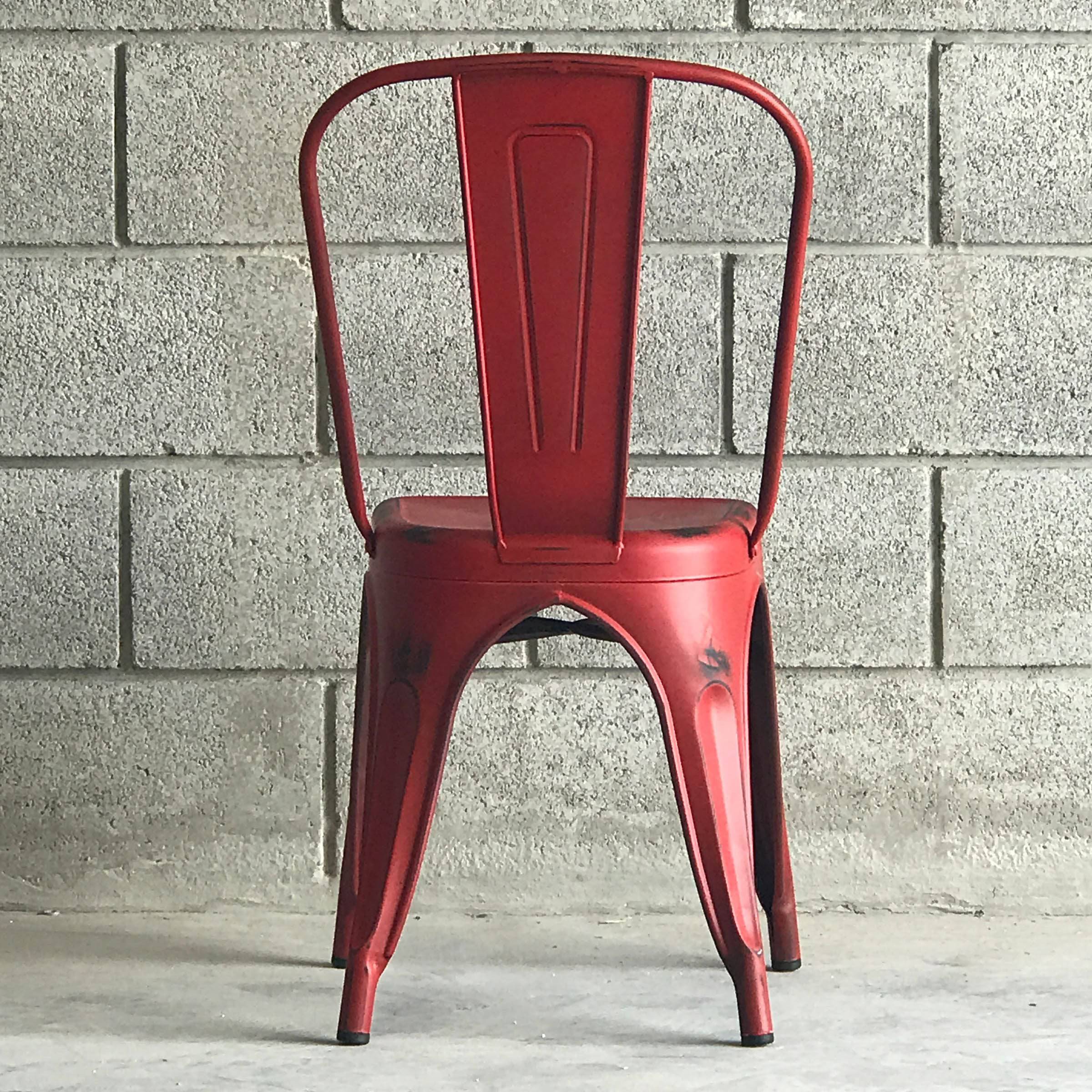 Distressed Antique Vintage  Dinning Chair T01-Re Mc-001R-Red -  Chairs - ebarza Furniture UAE | Shop Modern Furniture in Abu Dhabi & Dubai - مفروشات ايبازرا في الامارات | تسوق اثاث عصري وديكورات مميزة في دبي وابوظبي