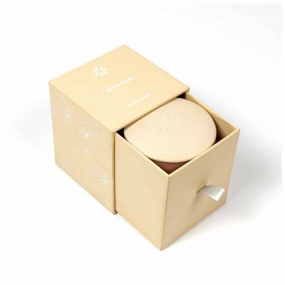 Dr Scent White Rose Scented Candle Dr-Whiterose -  Candles - ebarza Furniture UAE | Shop Modern Furniture in Abu Dhabi & Dubai - مفروشات ايبازرا في الامارات | تسوق اثاث عصري وديكورات مميزة في دبي وابوظبي