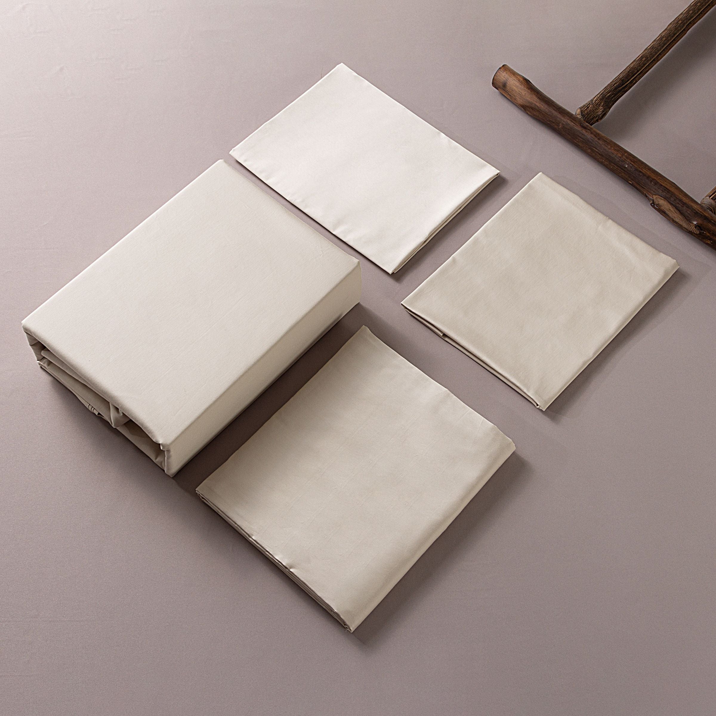 ebarza Beige Bedding Set 180x260/130x220/63x83cm EBBS-002-BEIGE -  Bedding - ebarza Furniture UAE | Shop Modern Furniture in Abu Dhabi & Dubai - مفروشات ايبازرا في الامارات | تسوق اثاث عصري وديكورات مميزة في دبي وابوظبي