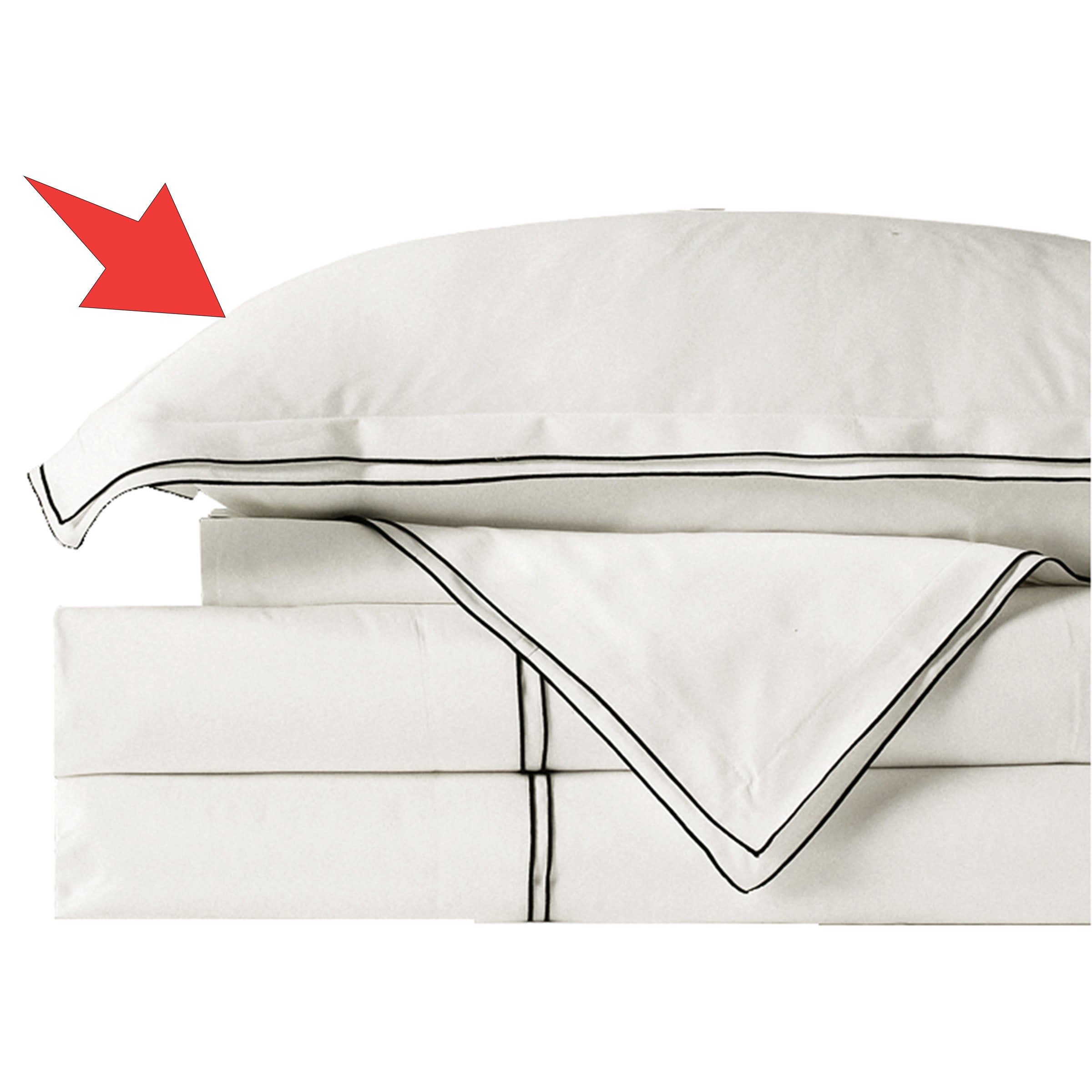 Zora Satin Cotton Pillow Case Eps-003 -  Cushions - ebarza Furniture UAE | Shop Modern Furniture in Abu Dhabi & Dubai - مفروشات ايبازرا في الامارات | تسوق اثاث عصري وديكورات مميزة في دبي وابوظبي