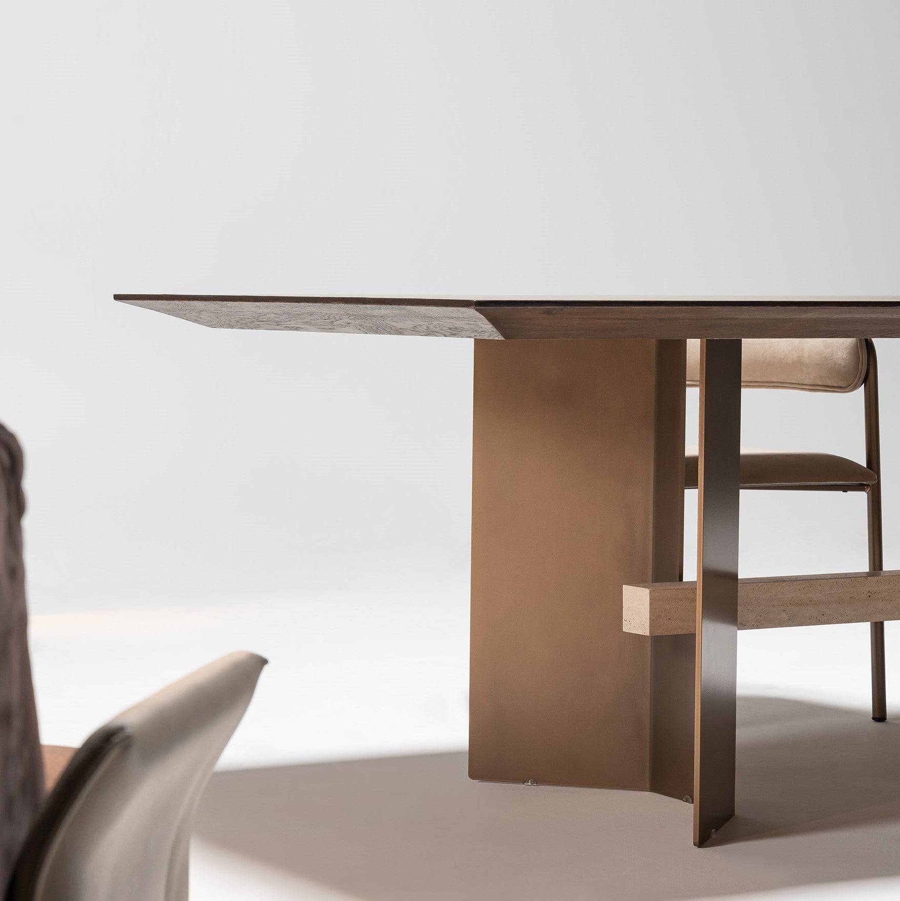 Edessa Dining Table With Marble Leg Edsa-Dining -  Dining Tables - ebarza Furniture UAE | Shop Modern Furniture in Abu Dhabi & Dubai - مفروشات ايبازرا في الامارات | تسوق اثاث عصري وديكورات مميزة في دبي وابوظبي