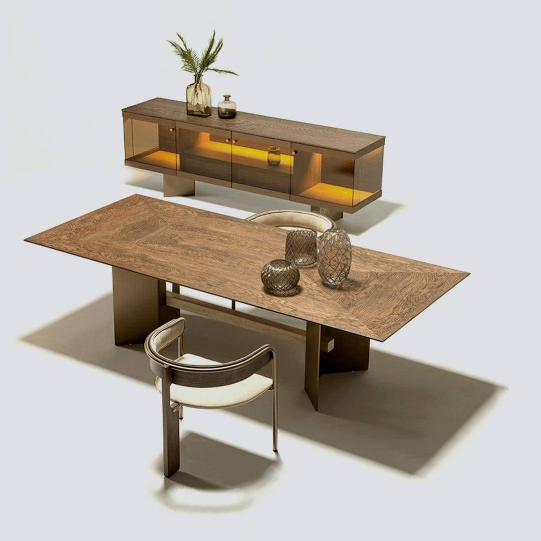Edessa Dining Table With Marble Leg Edsa-Dining -  Dining Tables - ebarza Furniture UAE | Shop Modern Furniture in Abu Dhabi & Dubai - مفروشات ايبازرا في الامارات | تسوق اثاث عصري وديكورات مميزة في دبي وابوظبي