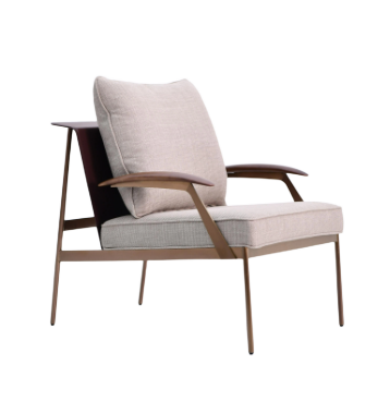 Willow Beige Lounge Chair MLL-A120 -  Lounge Chairs - ebarza Furniture UAE | Shop Modern Furniture in Abu Dhabi & Dubai - مفروشات ايبازرا في الامارات | تسوق اثاث عصري وديكورات مميزة في دبي وابوظبي