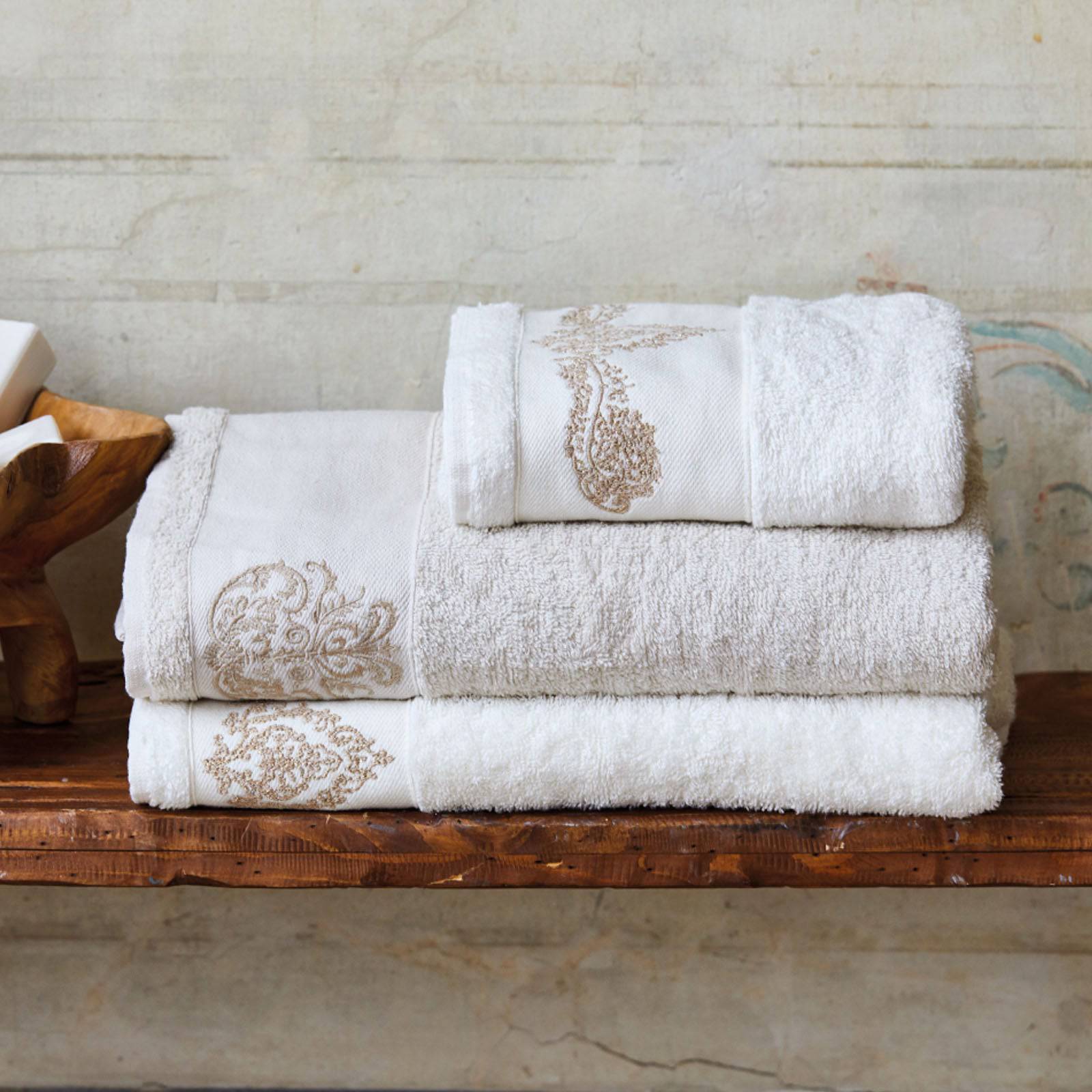 Eldora Wave  Offwhite-Bej Set  200.15.01.0197 -  Bedding - ebarza Furniture UAE | Shop Modern Furniture in Abu Dhabi & Dubai - مفروشات ايبازرا في الامارات | تسوق اثاث عصري وديكورات مميزة في دبي وابوظبي