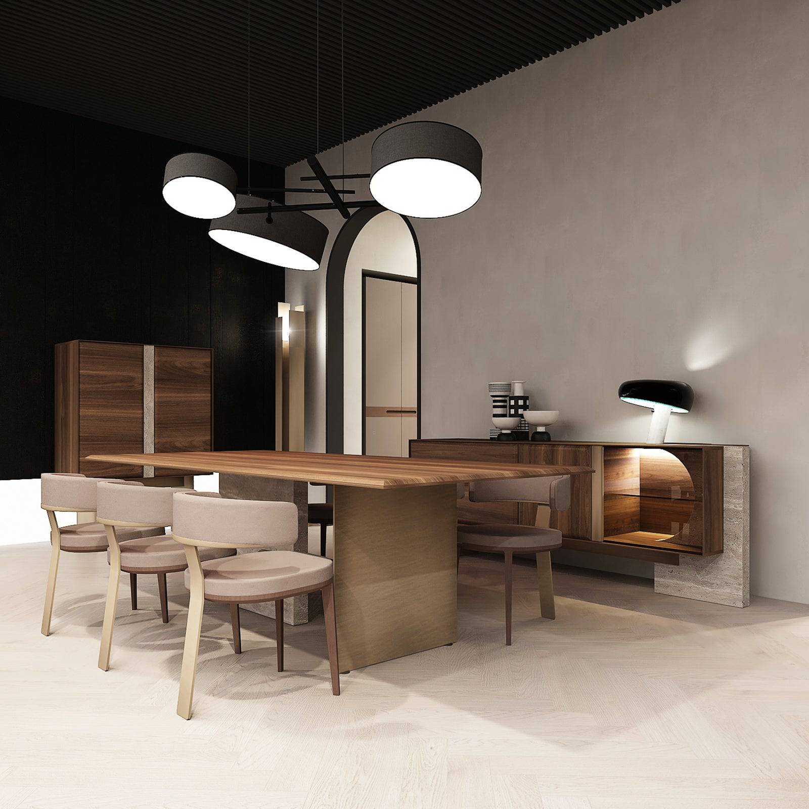 Era Dining Table With Marble Leg Era-Dining -  Dining Tables - ebarza Furniture UAE | Shop Modern Furniture in Abu Dhabi & Dubai - مفروشات ايبازرا في الامارات | تسوق اثاث عصري وديكورات مميزة في دبي وابوظبي